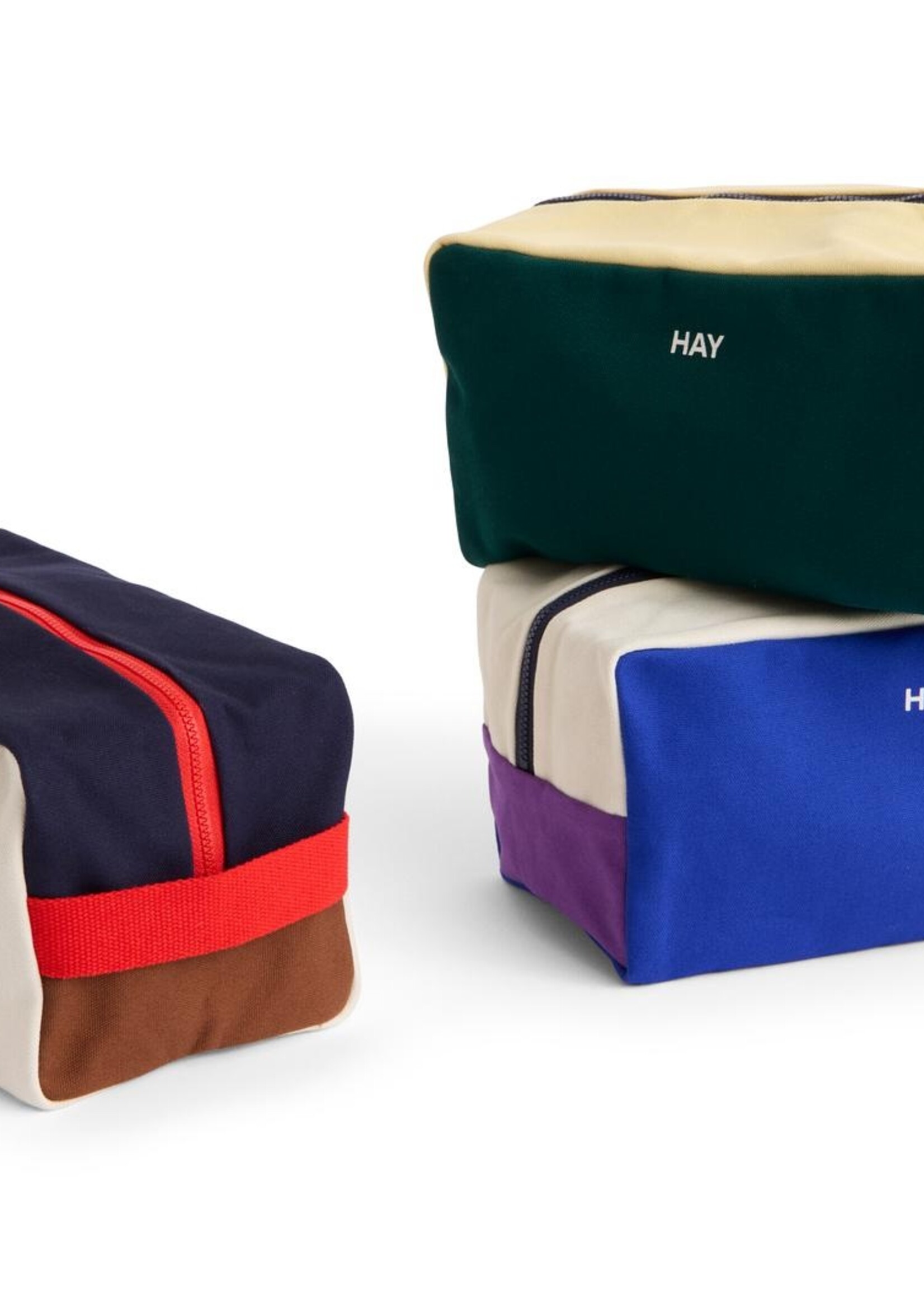 Hay Multi wash bag - Medium - Dark green multi