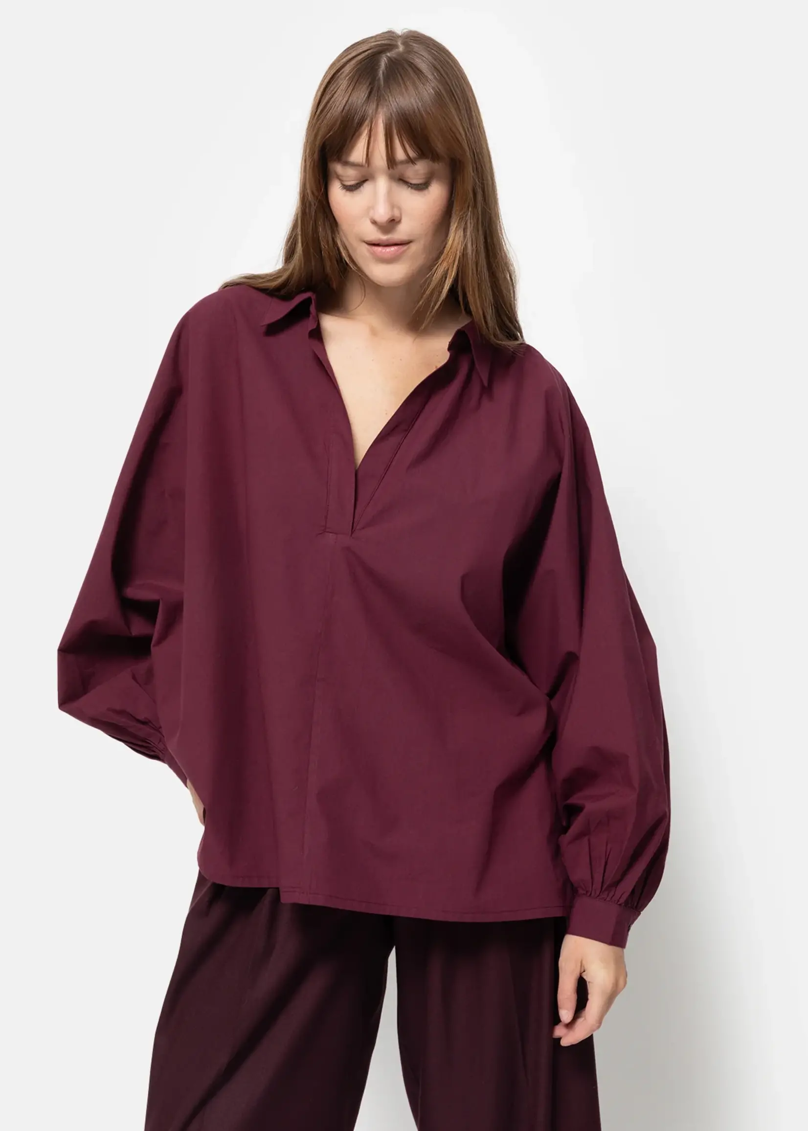 âme Madonna Polo Shirt - Plum