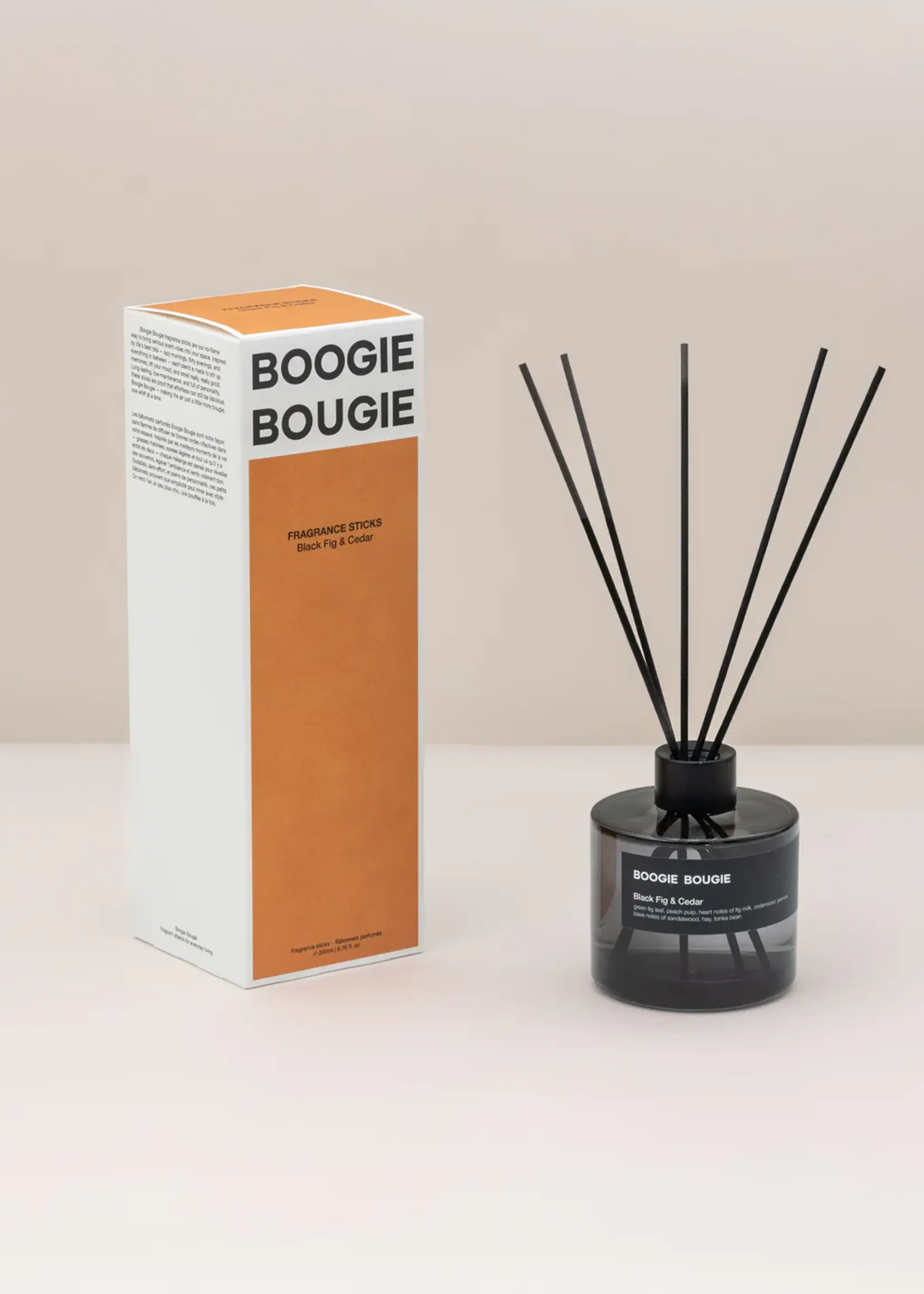 Boogie Bougie Fragrance sticks - black fig and cedar