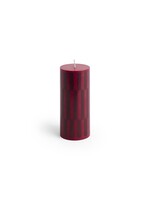 Hay Column Candle - Small - Wine and bordeaux