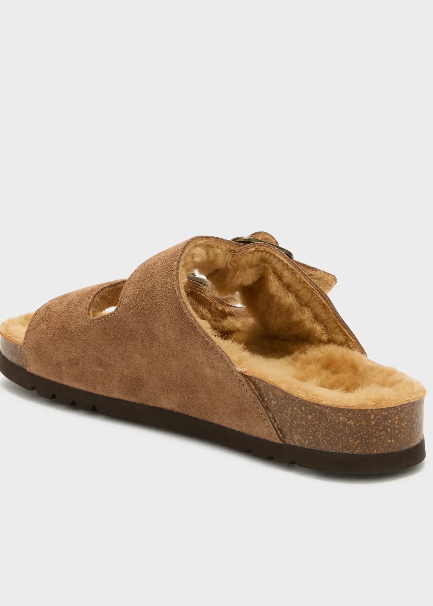 scholl Josephine - Fur suède - taupe