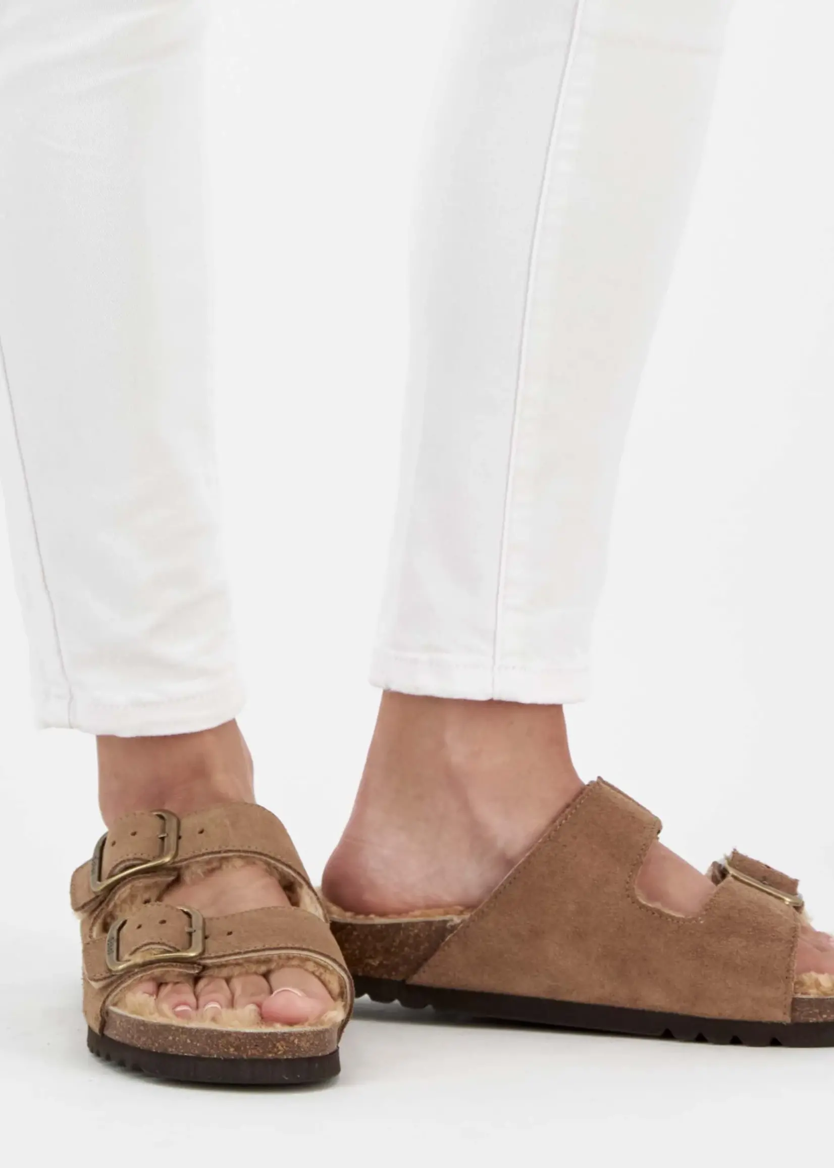 scholl Josephine - Fur suède - taupe