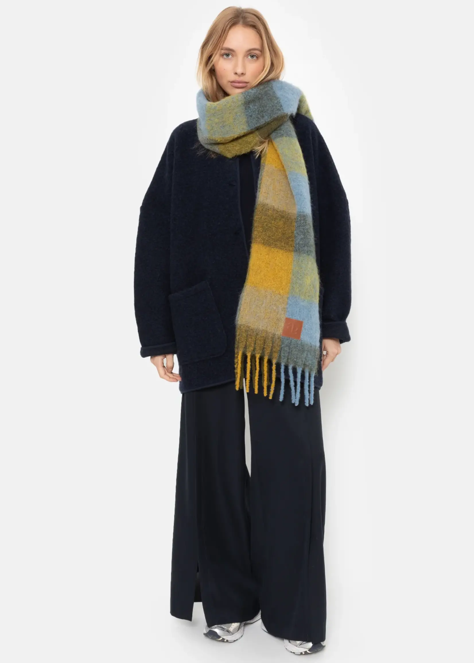 âme Hannah - Navy Wool Oversized Jacket - TU