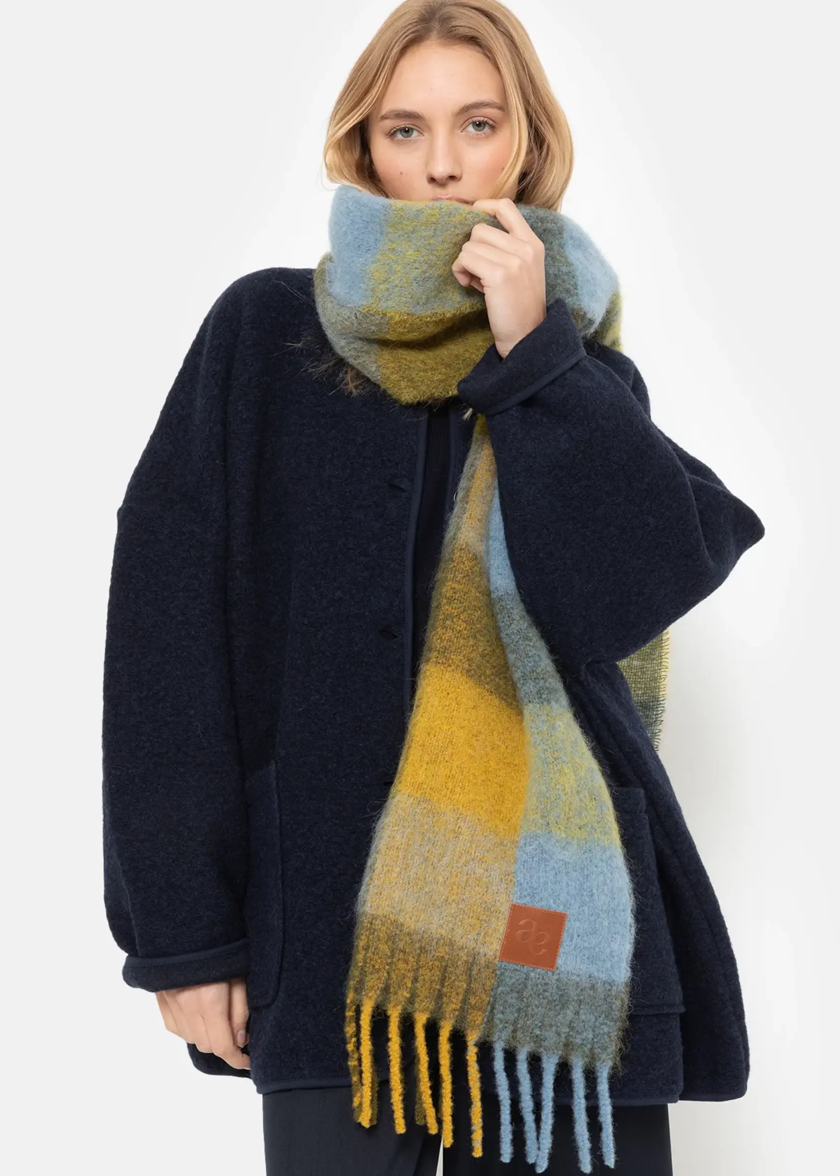 âme Hannah - Navy Wool Oversized Jacket - TU
