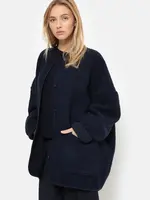 âme Hannah - Navy Wool Oversized Jacket - TU