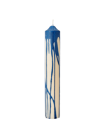 Ferm Dryp Pillar Candle - H30 - Deep Blue