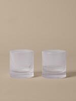 Ferm Ripple Tumbler Glasses - Set of 2 - Clear