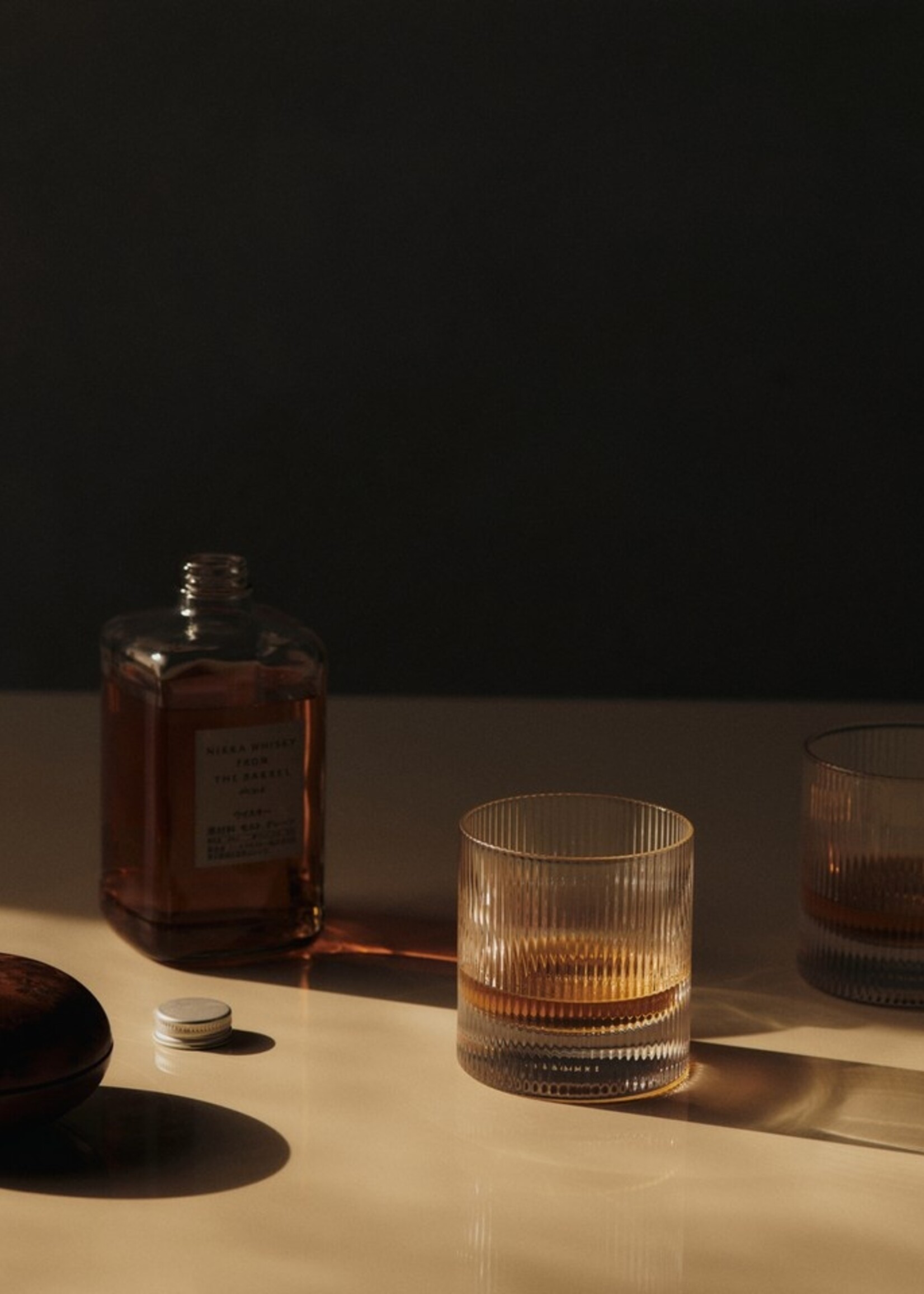 Ferm Ripple Tumbler Glasses - Set of 2 - Clear