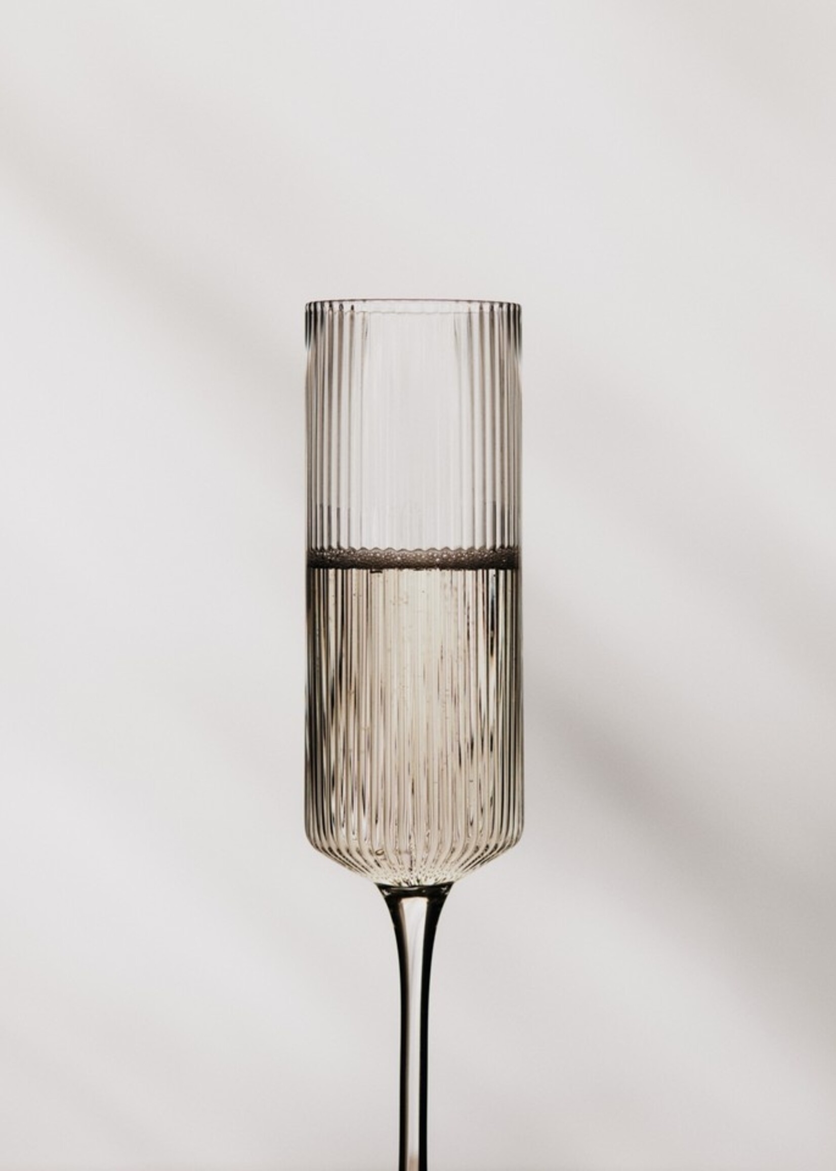 Ferm Ripple Champagne Flutes - Set of 2 - Clear