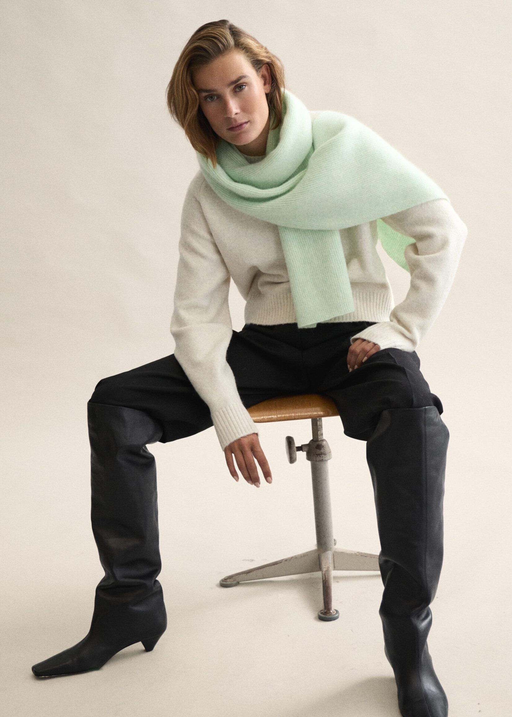 Le Bonnet Scarf - Soft Mint