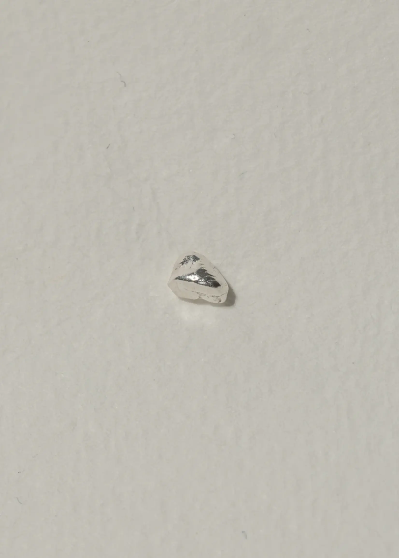 by1oak Earring - Raw stud - Silver