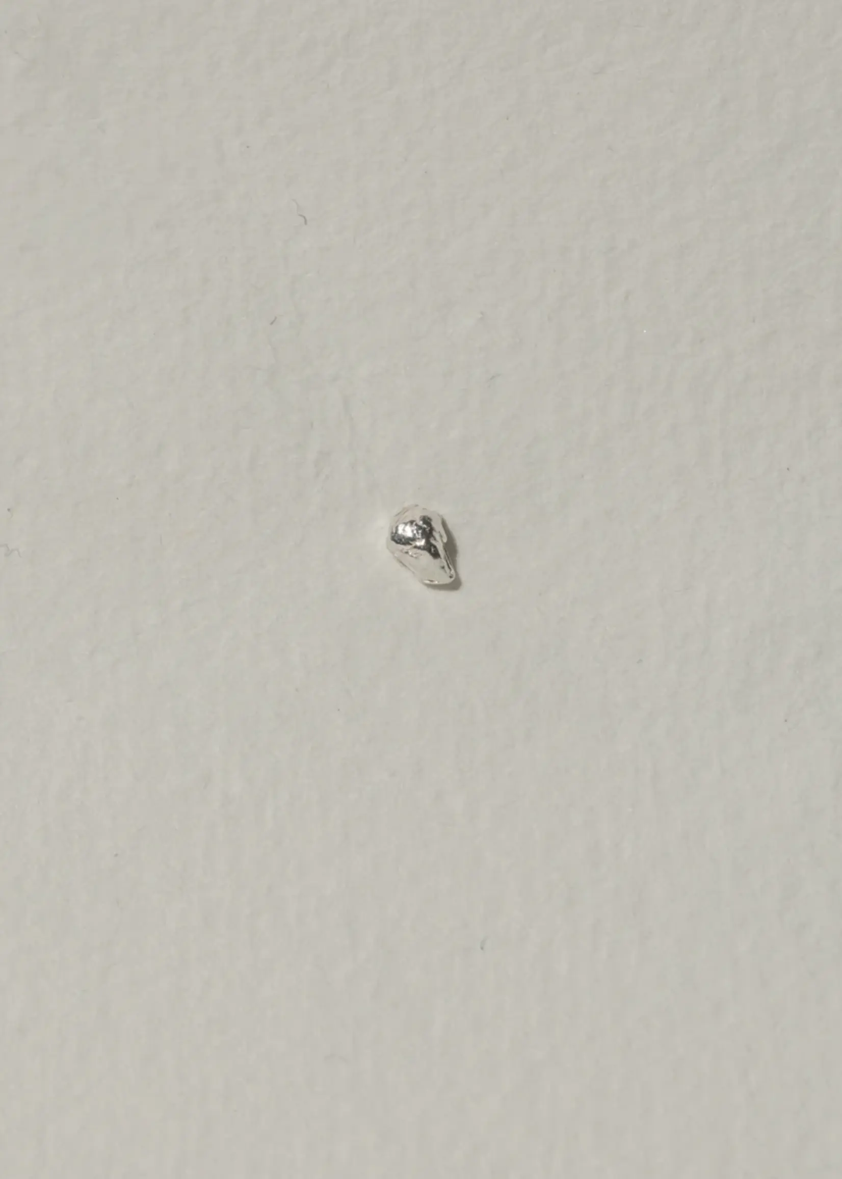 by1oak Earring - Raw stud - Silver