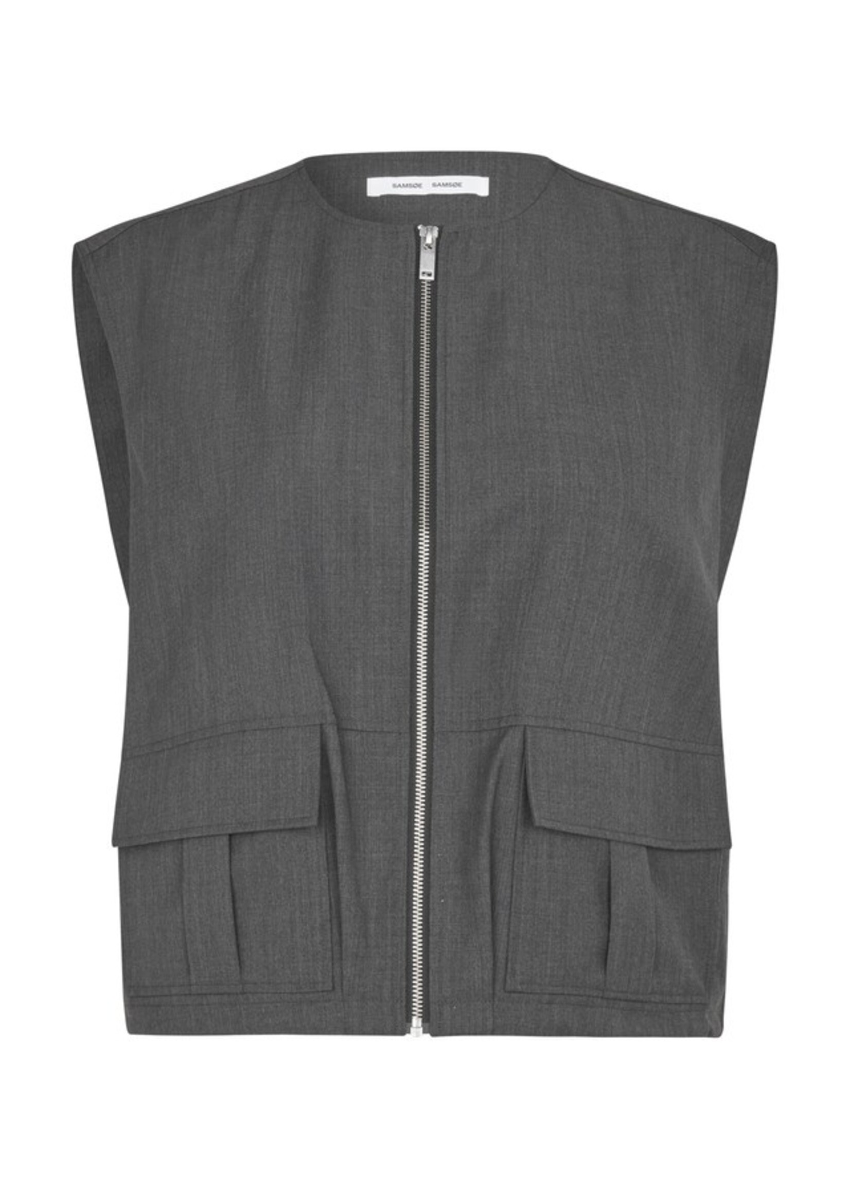 Samsøe Samsøe Sakelly Vest - Dark Grey Mel.