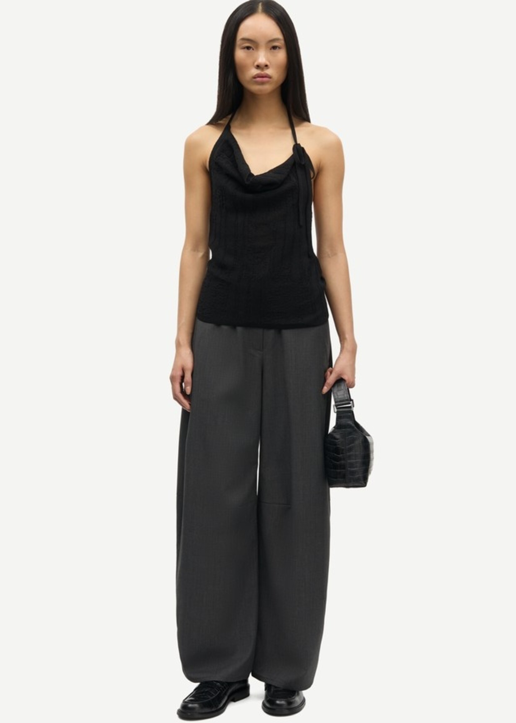 Samsøe Samsøe Saroko Trousers - Dark Grey Mel.