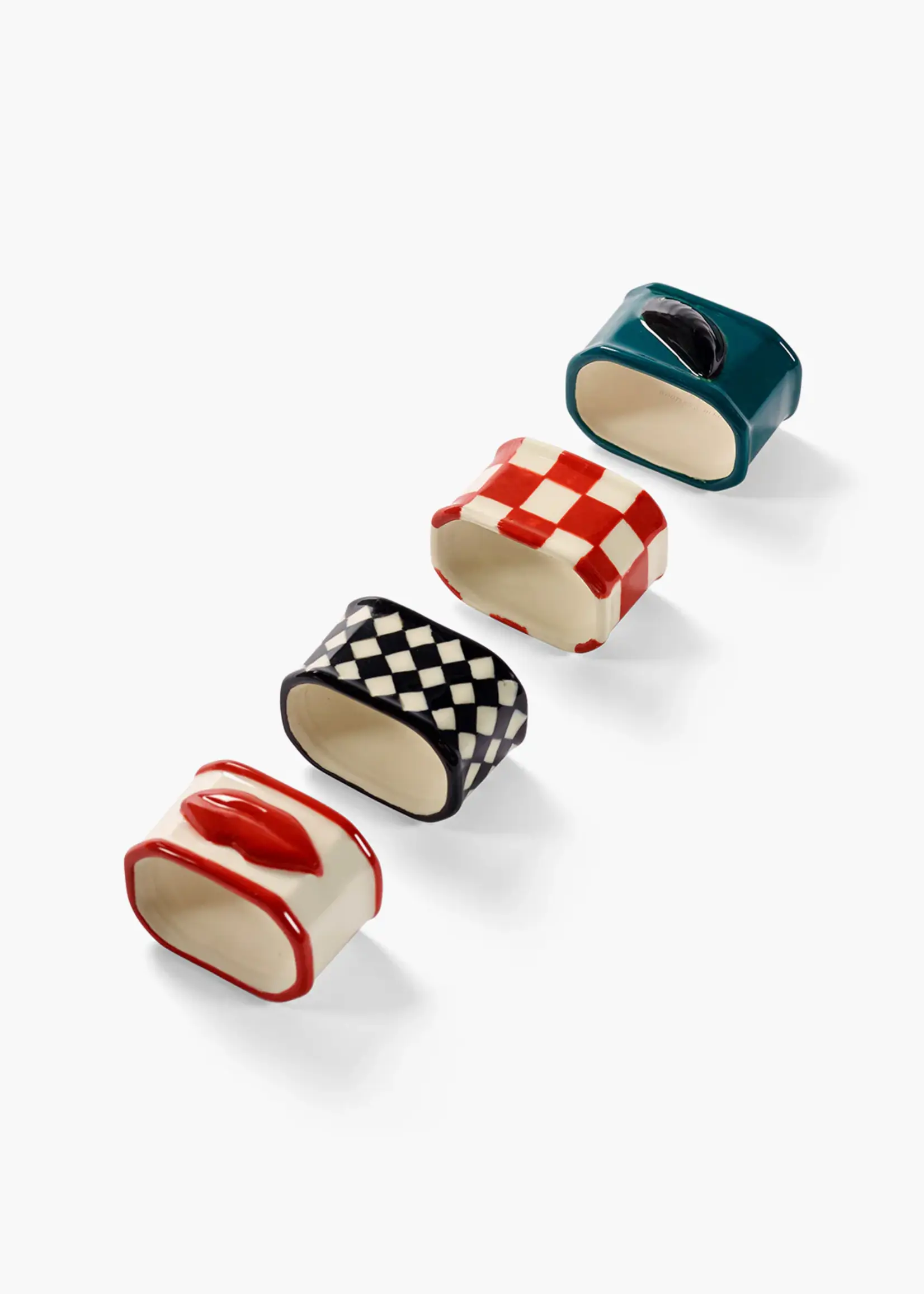 Serax Napkin rings ASS/4