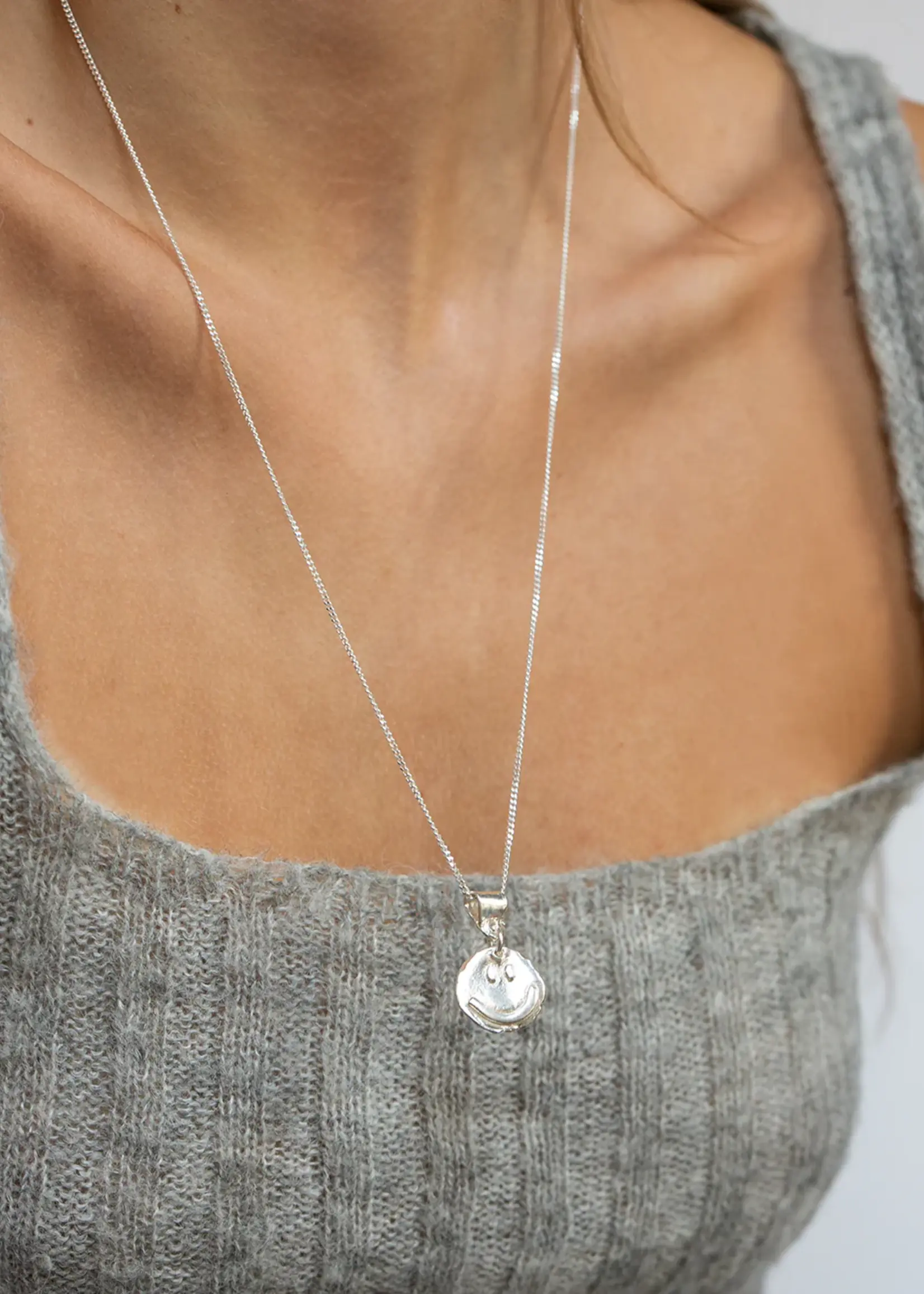 by1oak Happy Kid - Necklace - 50cm - Silver