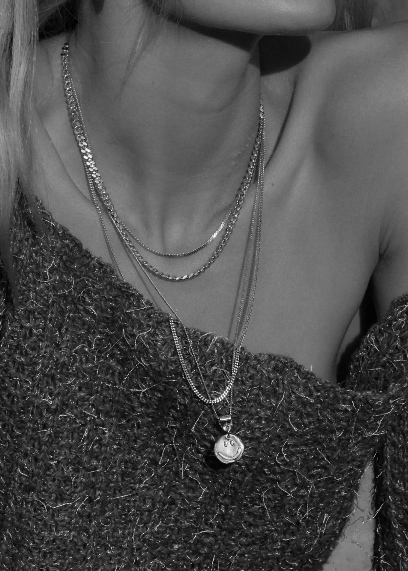 by1oak Happy Kid - Necklace - 50cm - Silver