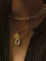 by1oak Same Vibe - Necklace - Gold Double