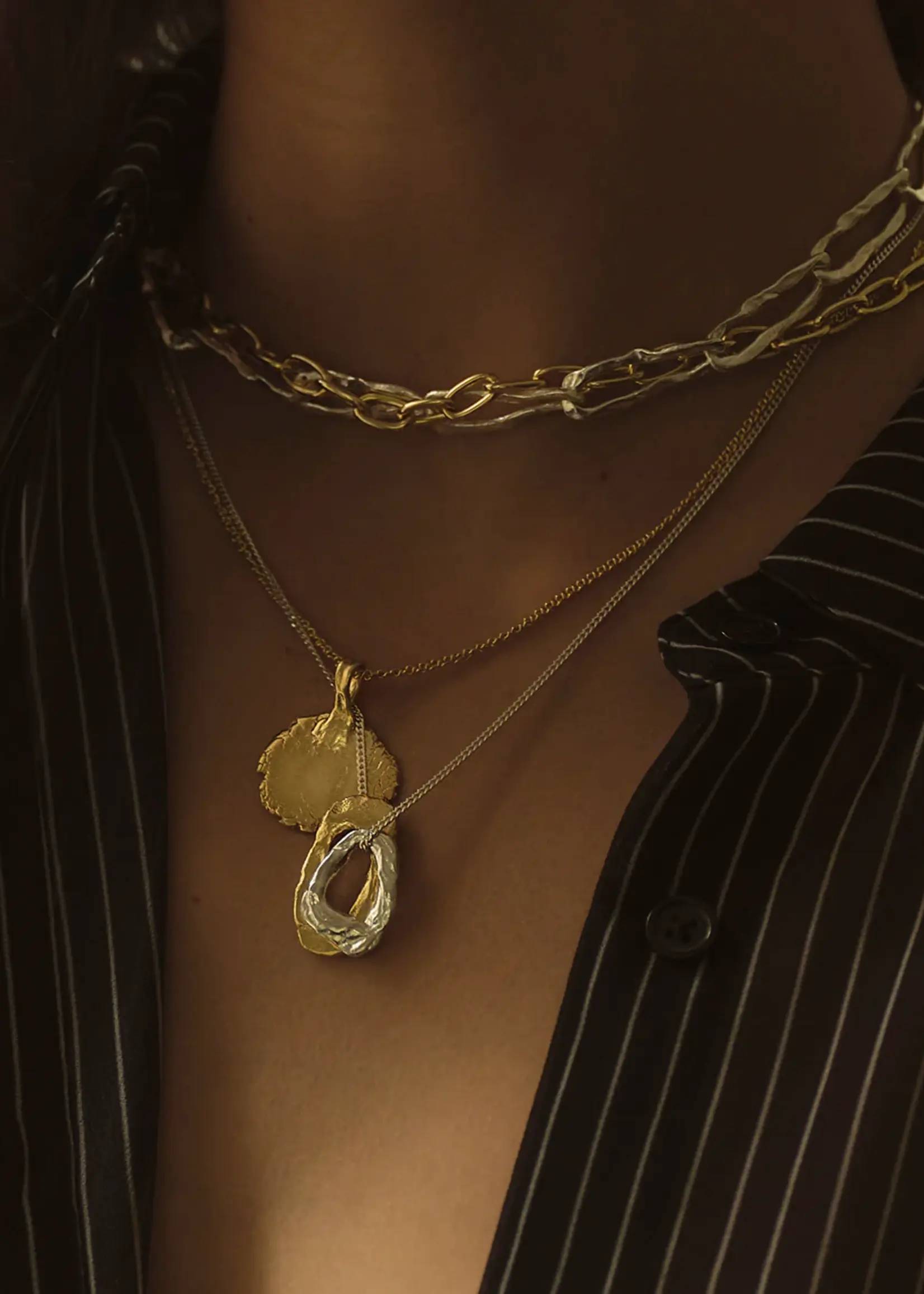 by1oak Same Vibe - Necklace - Gold Double