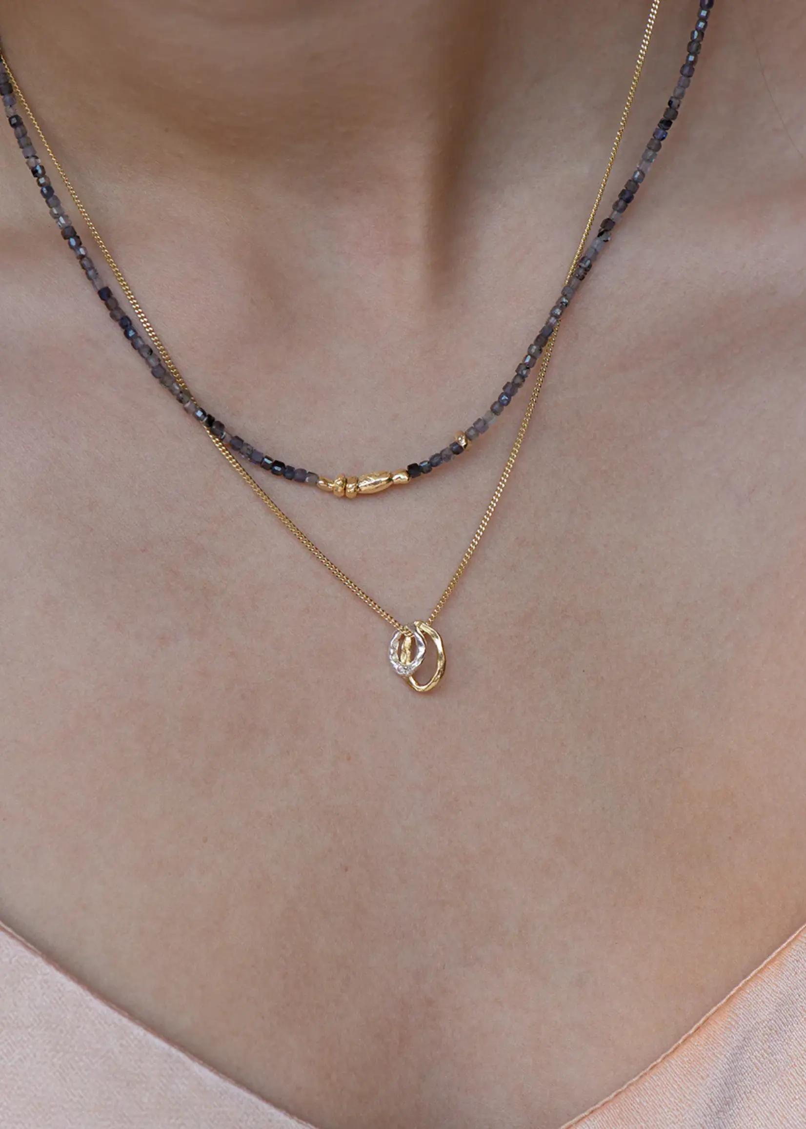 by1oak Toi et Moi - Necklace - Gold/Silver