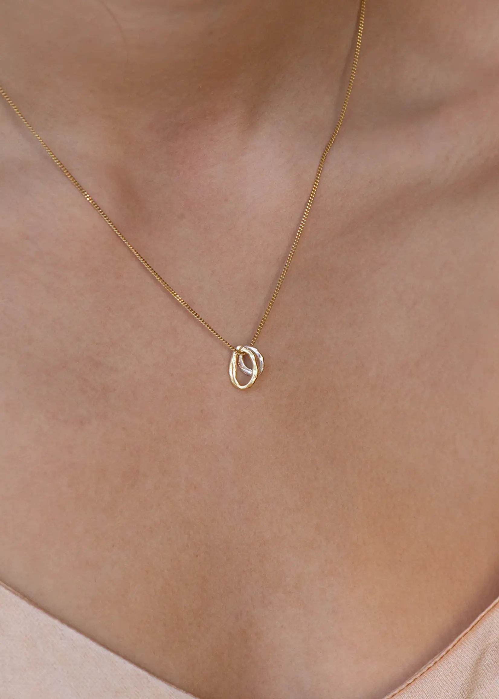 by1oak Toi et Moi - Necklace - Gold/Silver