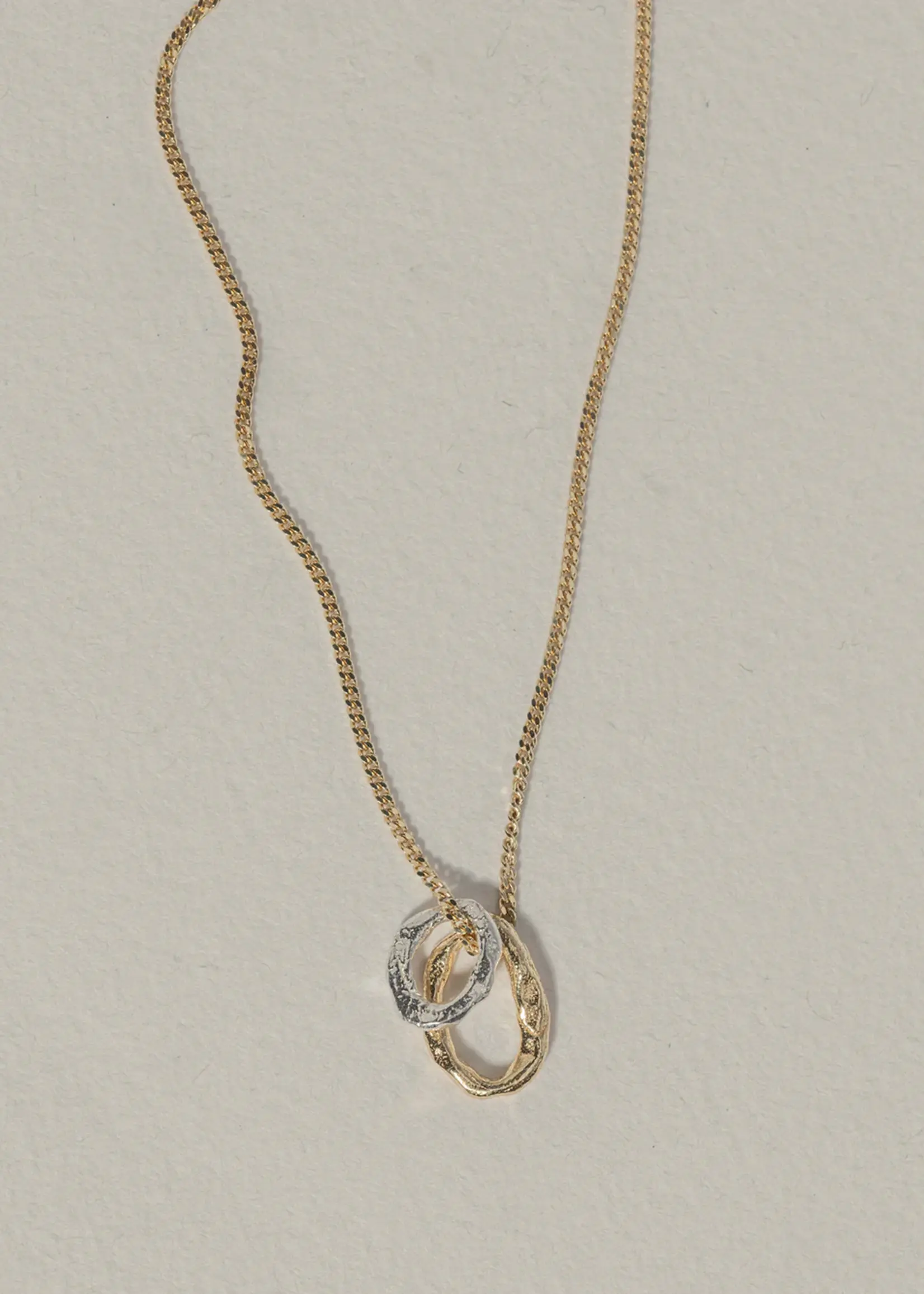 by1oak Toi et Moi - Necklace - Gold/Silver
