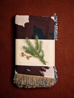 Ferm Cilla Tapestry blanket - Off-white/Dark Grape