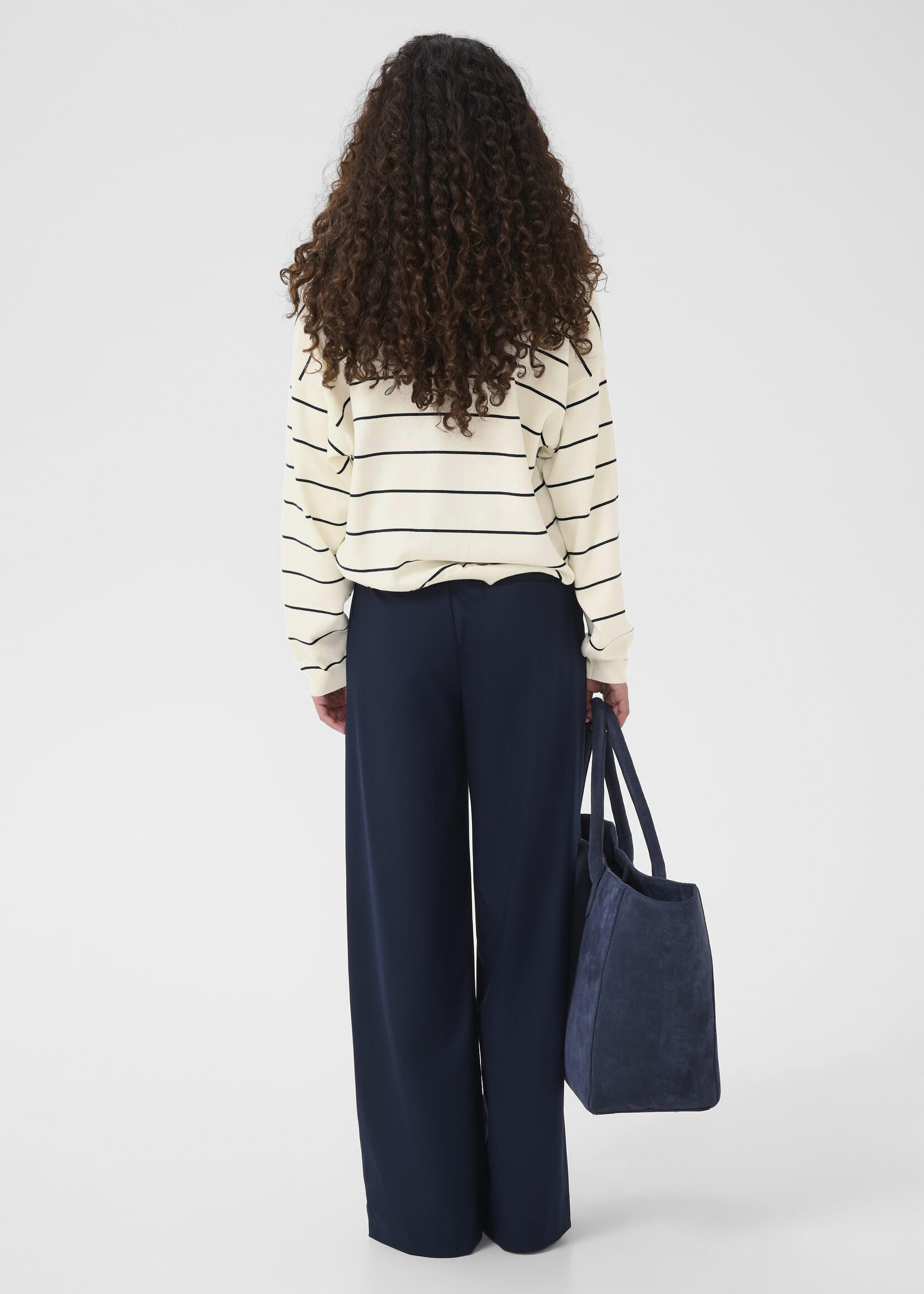 Gestuz GZTaige polo pullover - White/Blue