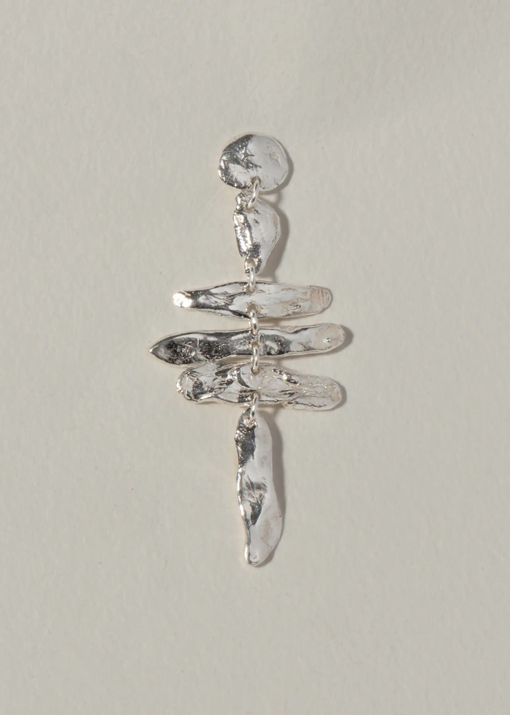 by1oak Earring - night bird - silver