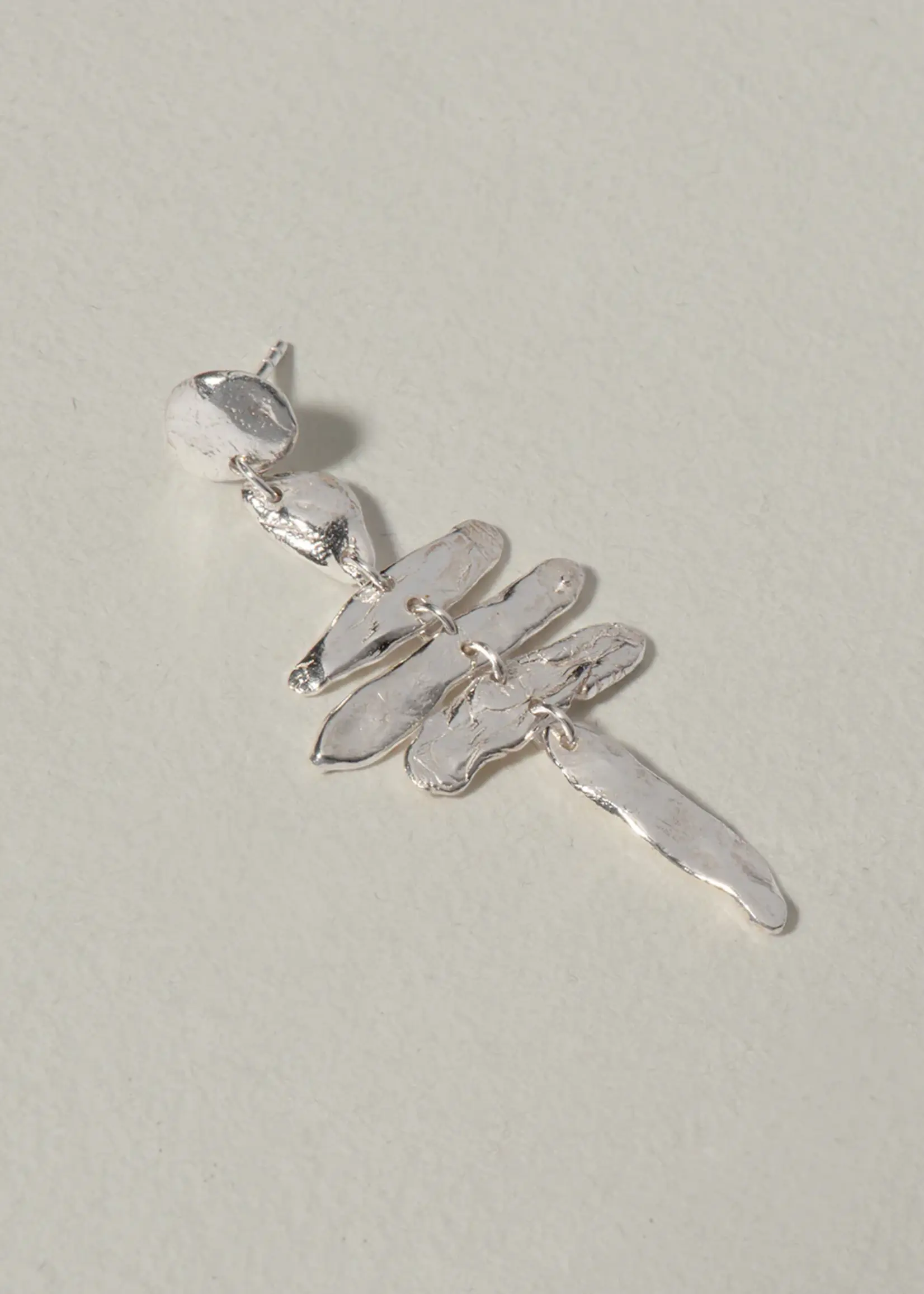 by1oak Earring - night bird - silver