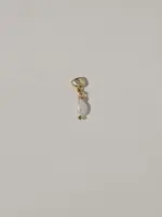 by1oak Earring - Island stud - pearl gold