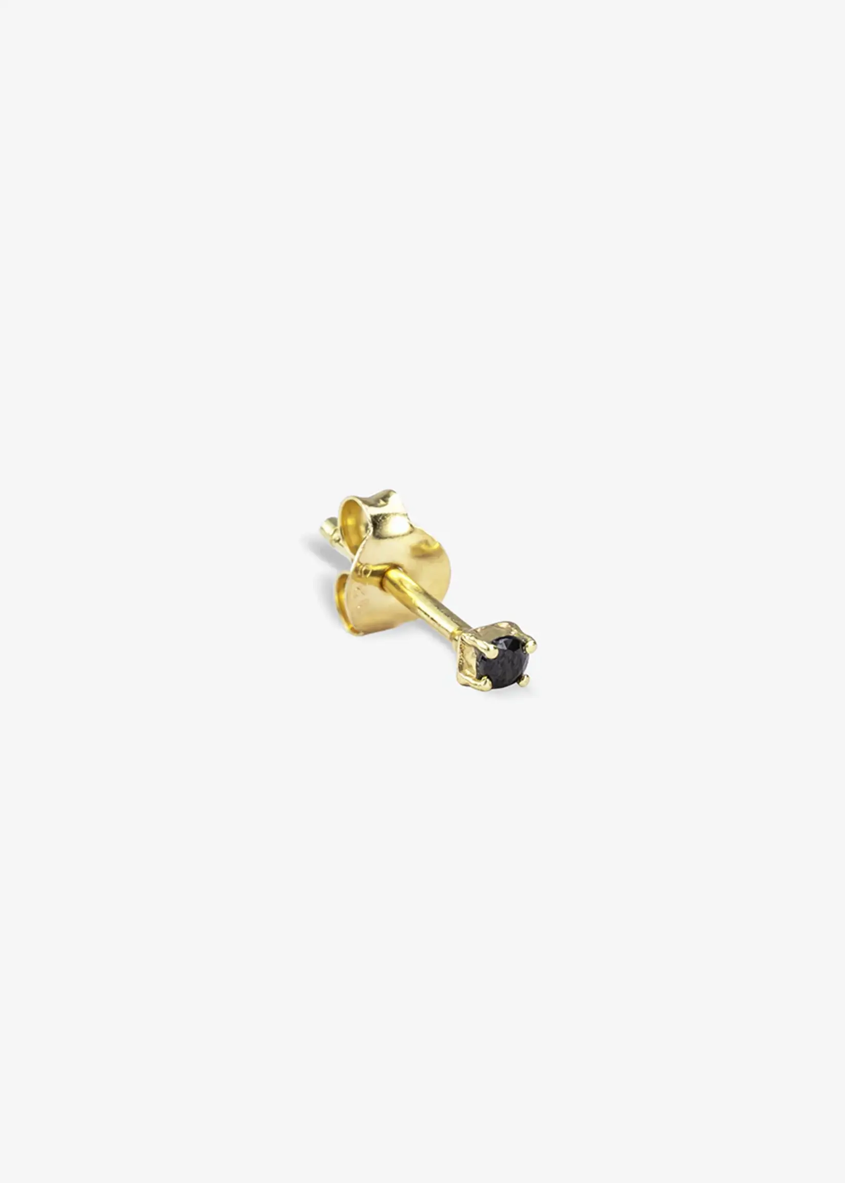 by1oak Earring - Everyday onyx - gold