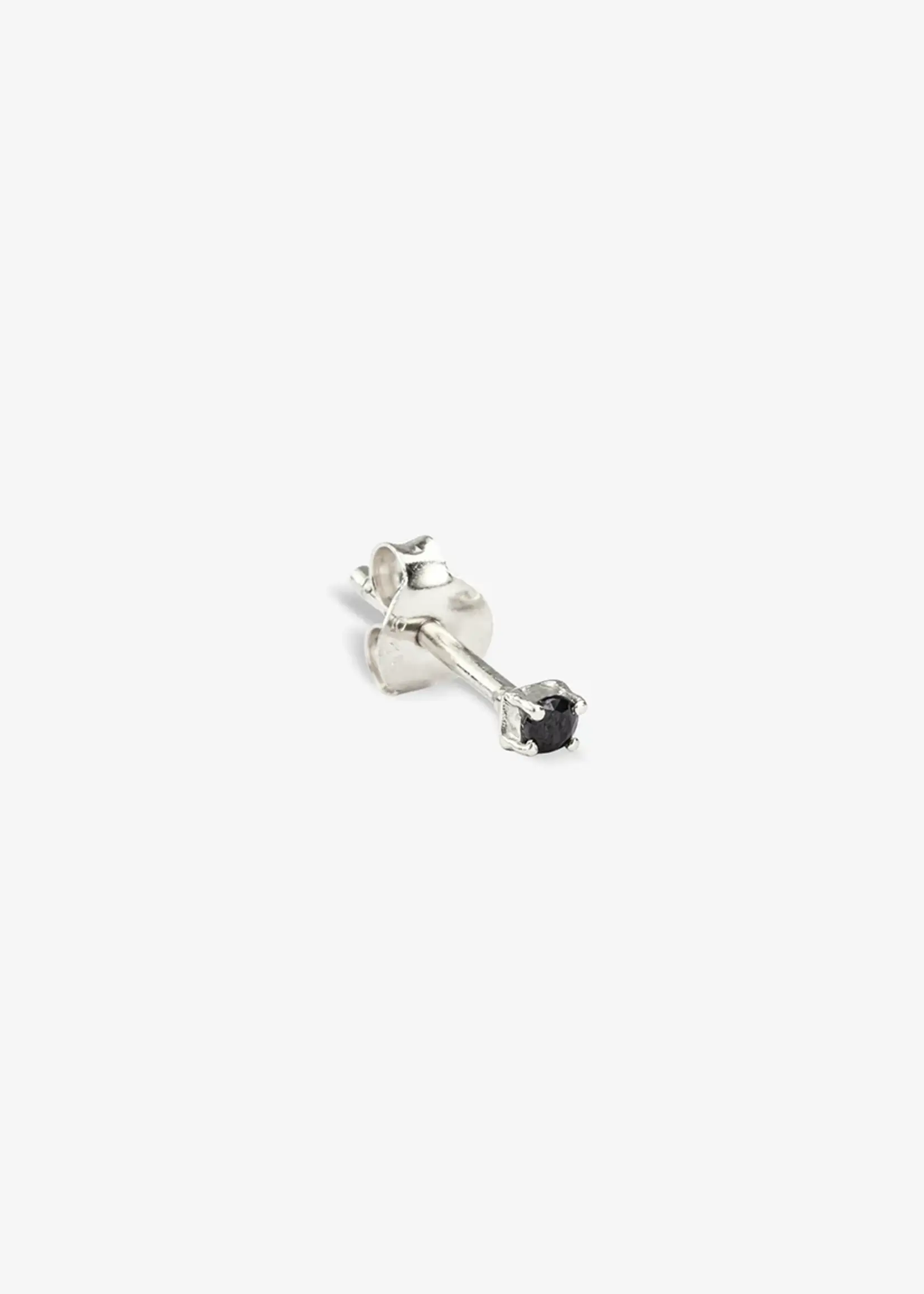by1oak Earring - Everyday onyx - silver