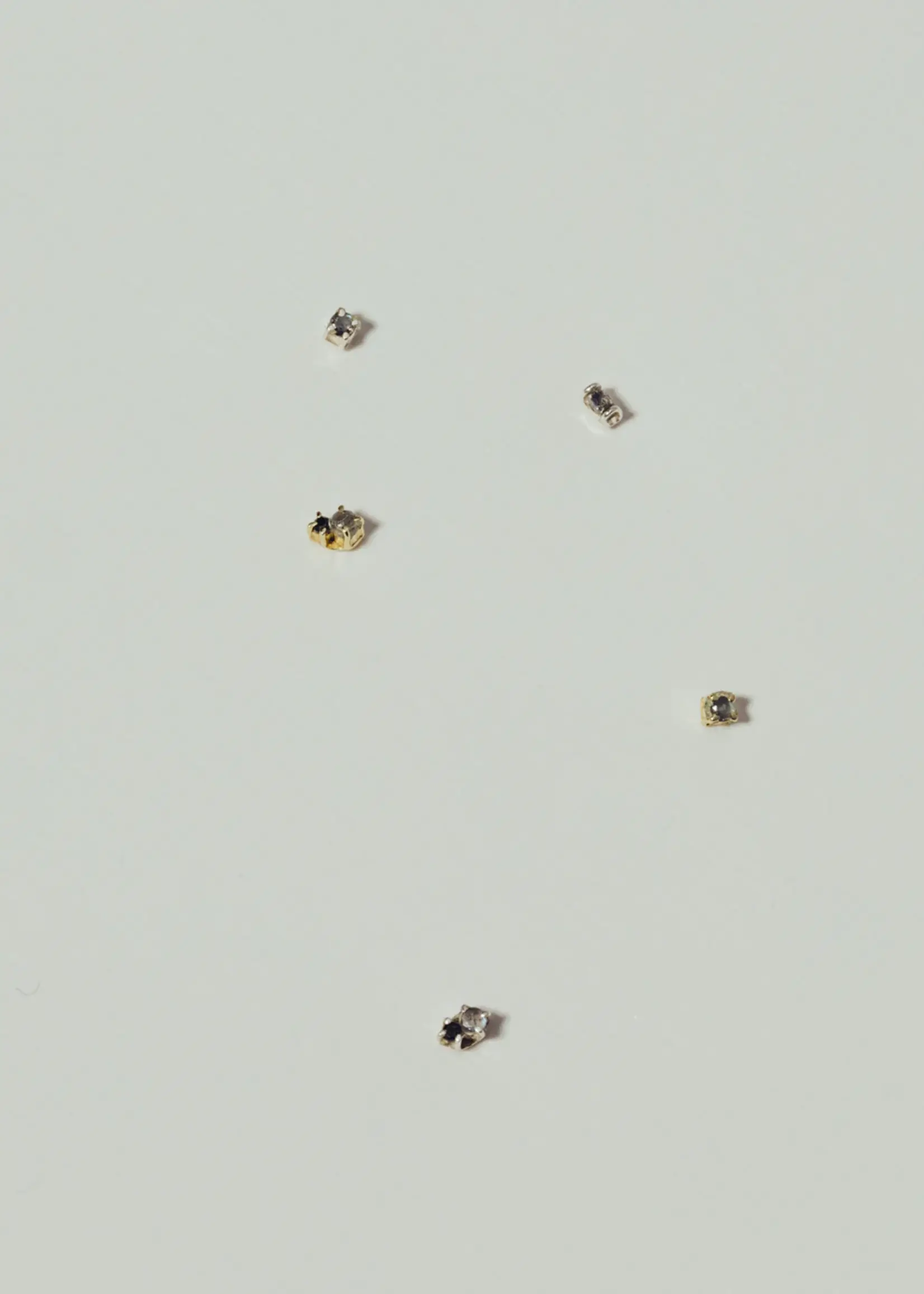 by1oak Earring - Everyday onyx - silver