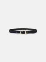 âme Leon - Navy Daim Belt