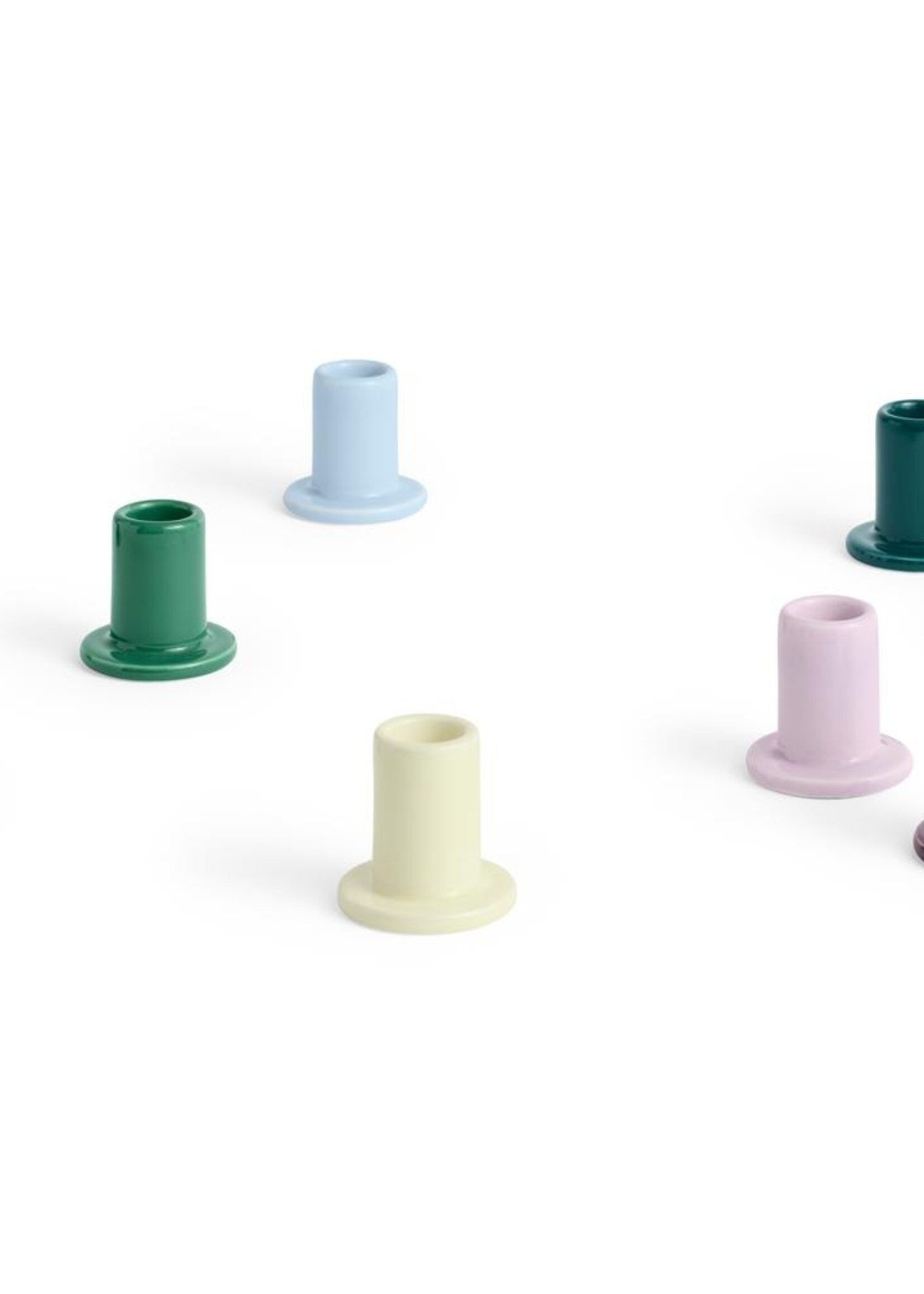 Hay Tube Candleholder - Small - Green