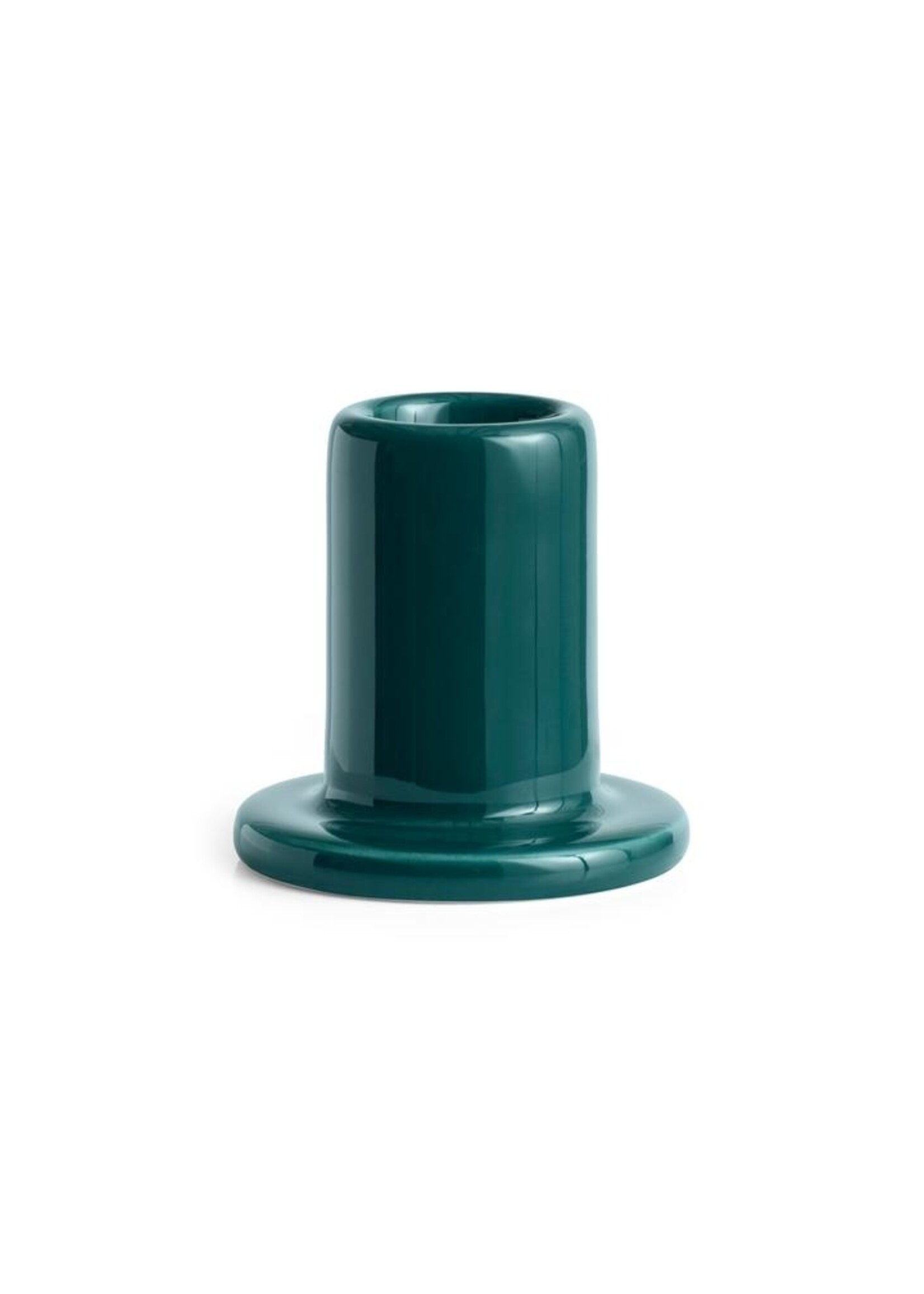 Hay Tube Candleholder - Small - Dark green
