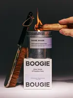 Boogie Bougie Scented Candle - Silver Suede & Fireplace Haze