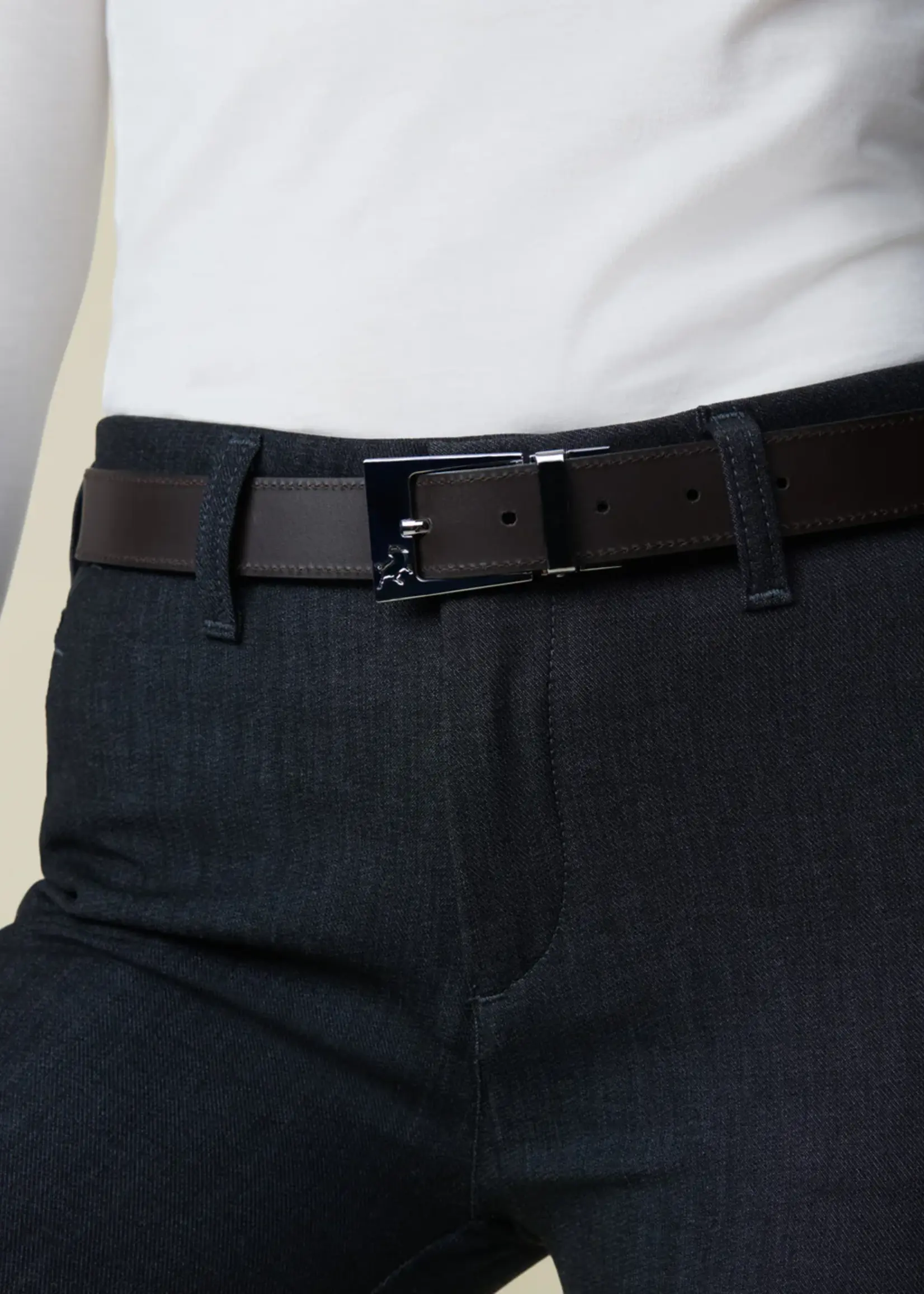 lois Ember Silver - black/brown belt