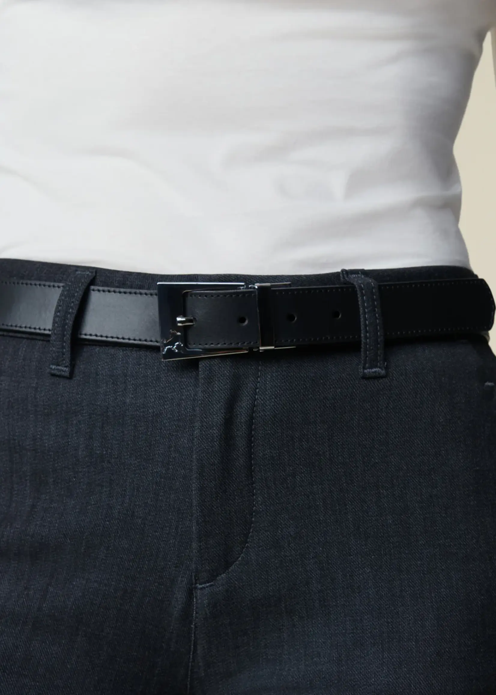 lois Ember Silver - black/brown belt