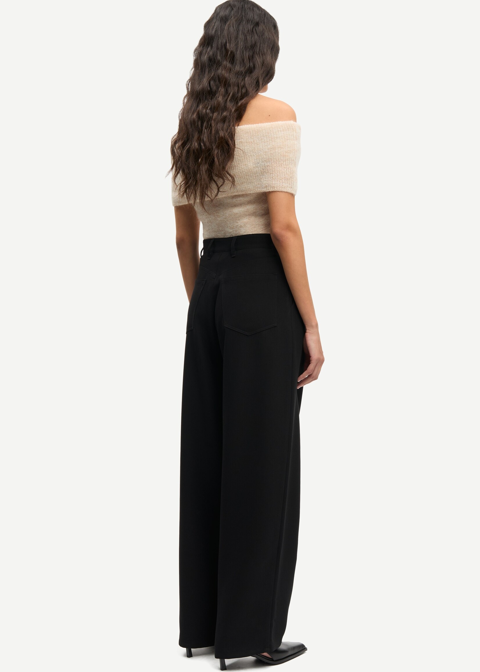 Samsøe Samsøe Saharper pleat trousers - Black