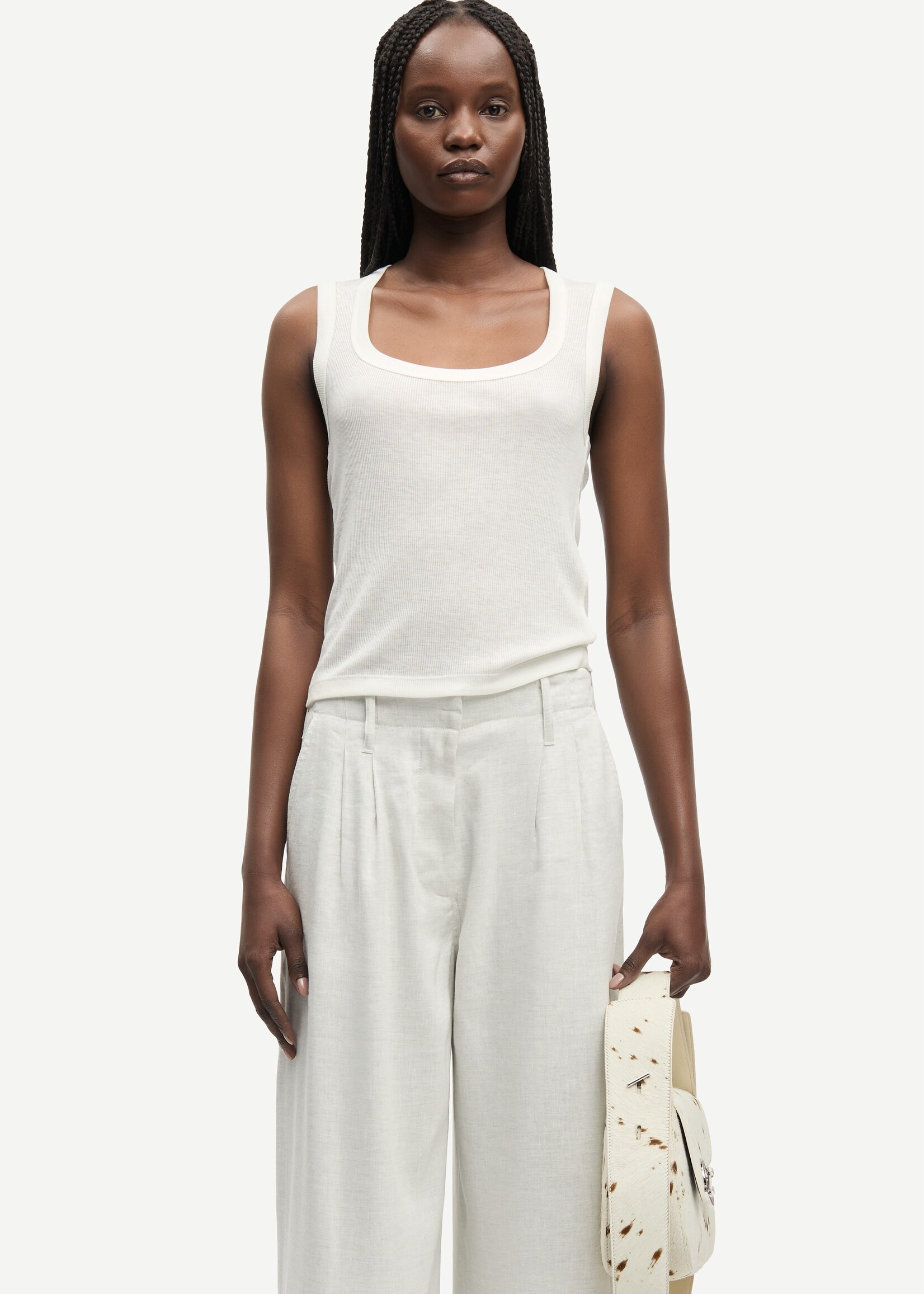 Samsøe Samsøe Sadou tank top - Egret