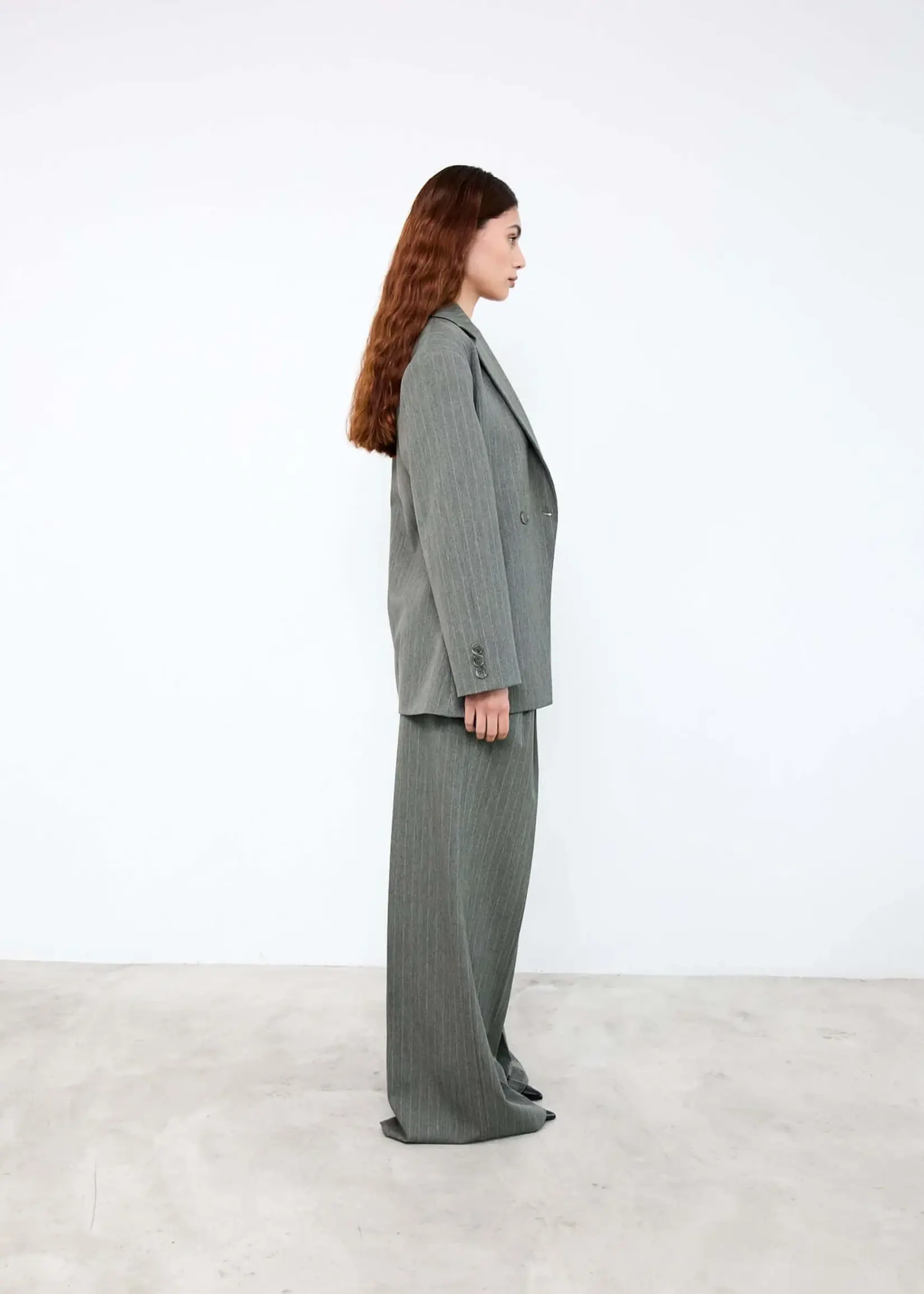 Camille - Green Pinstripes Pants