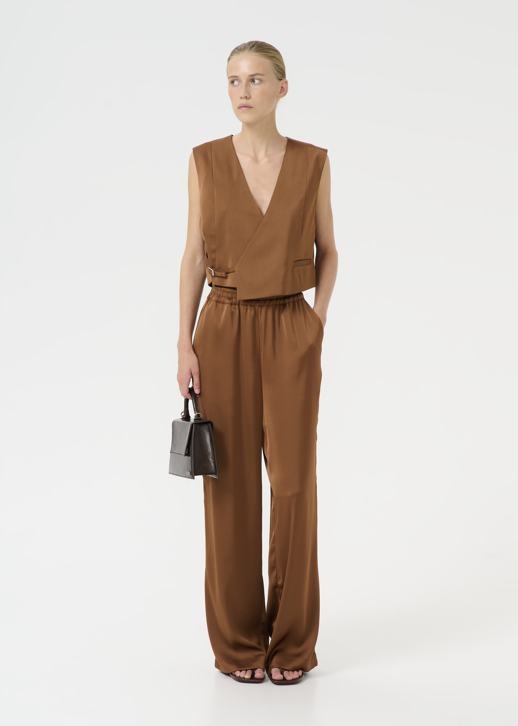 Gestuz GZjessie  HW pants - Sorrel Horse