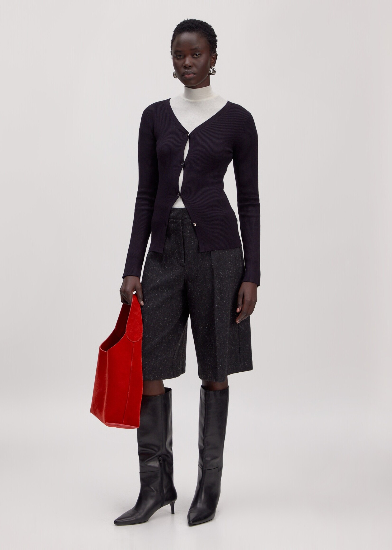 Edited Davi Knit Cardigan - Black