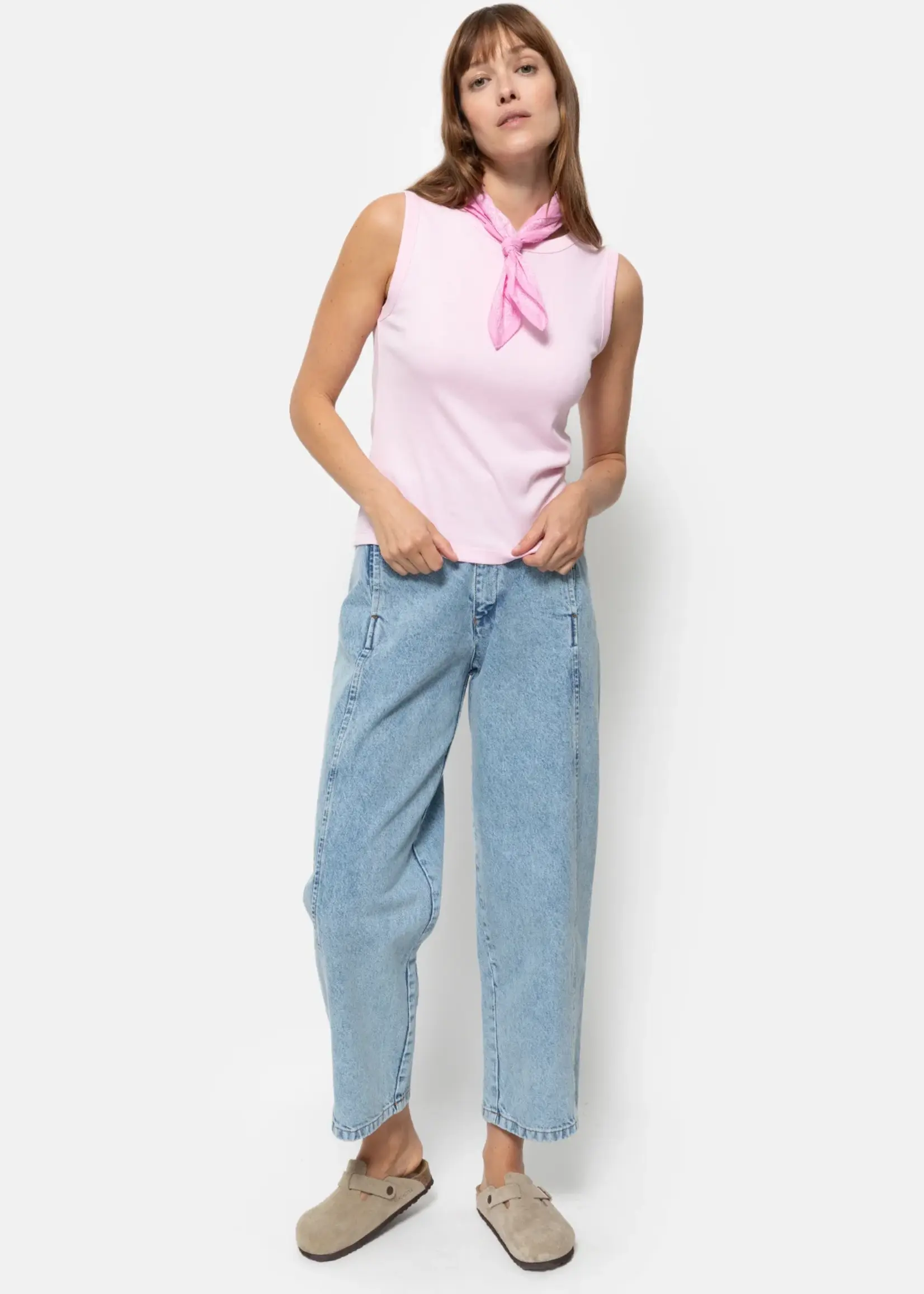 âme Litsa - pink bandana scarf