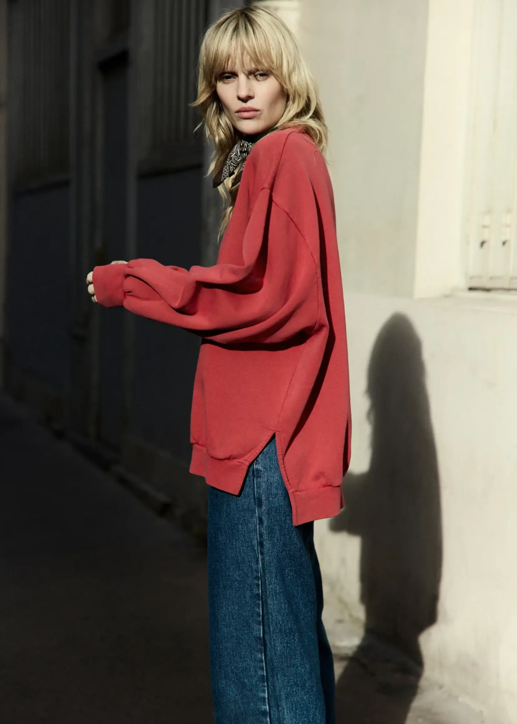 âme Ulla - Red oversized sweat