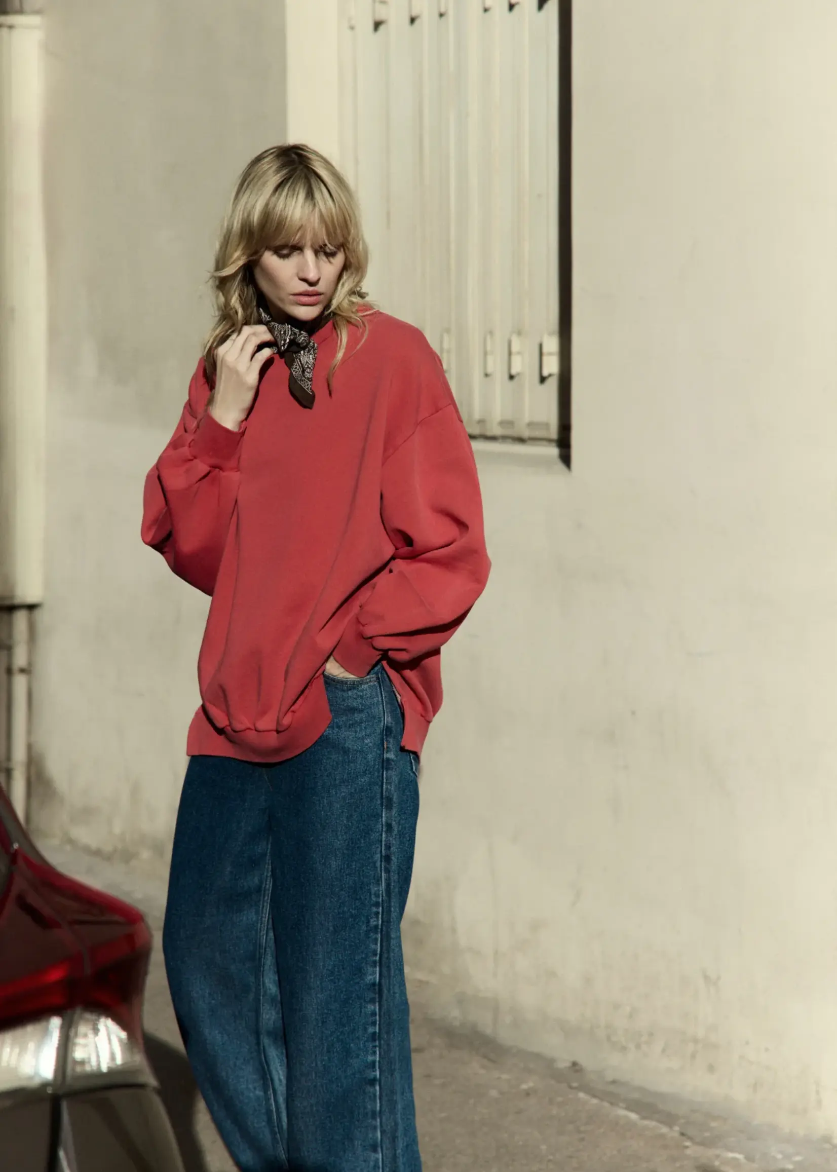 âme Ulla - Red oversized sweat
