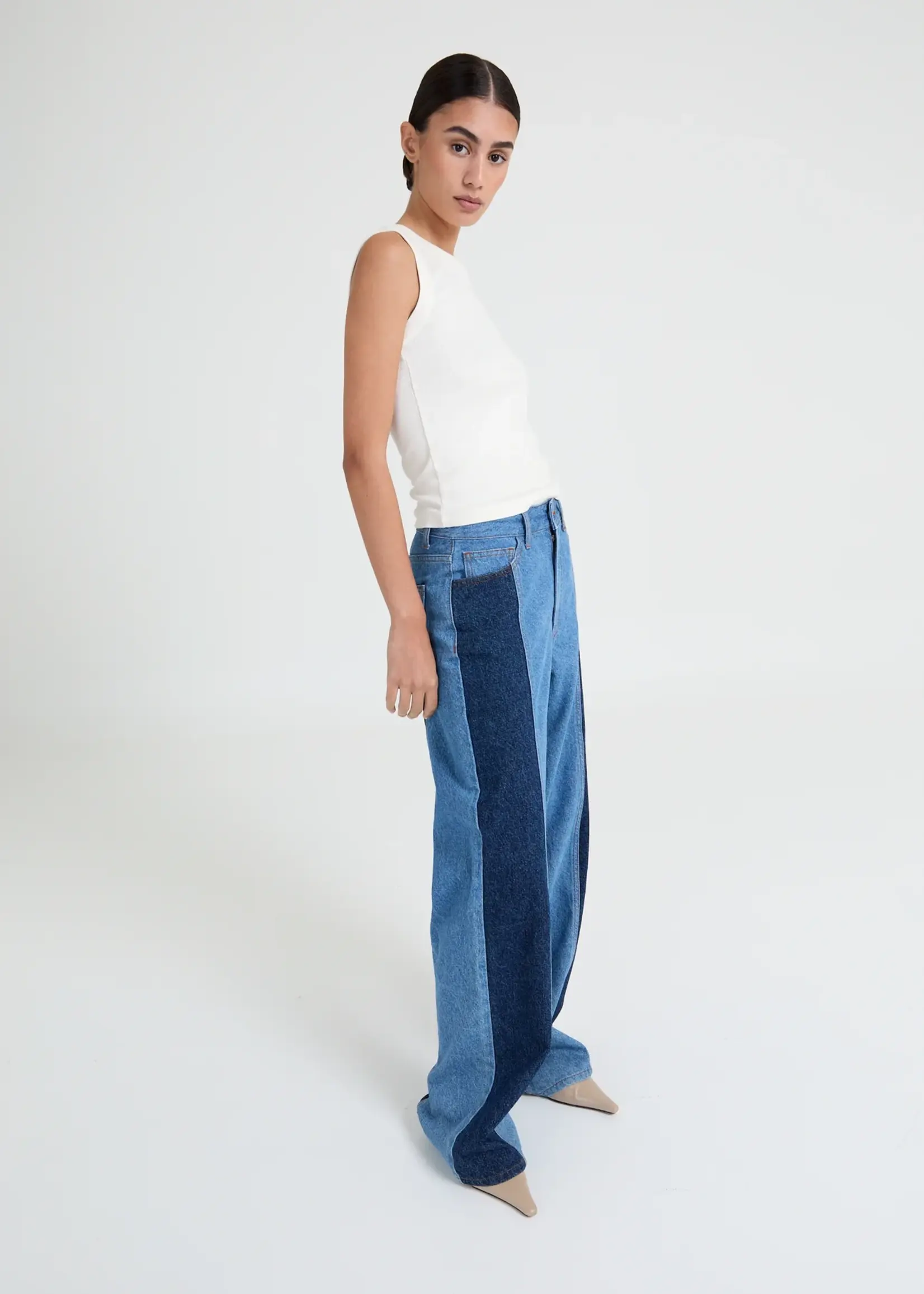 Joey - 2 colour - mid blue/light blue