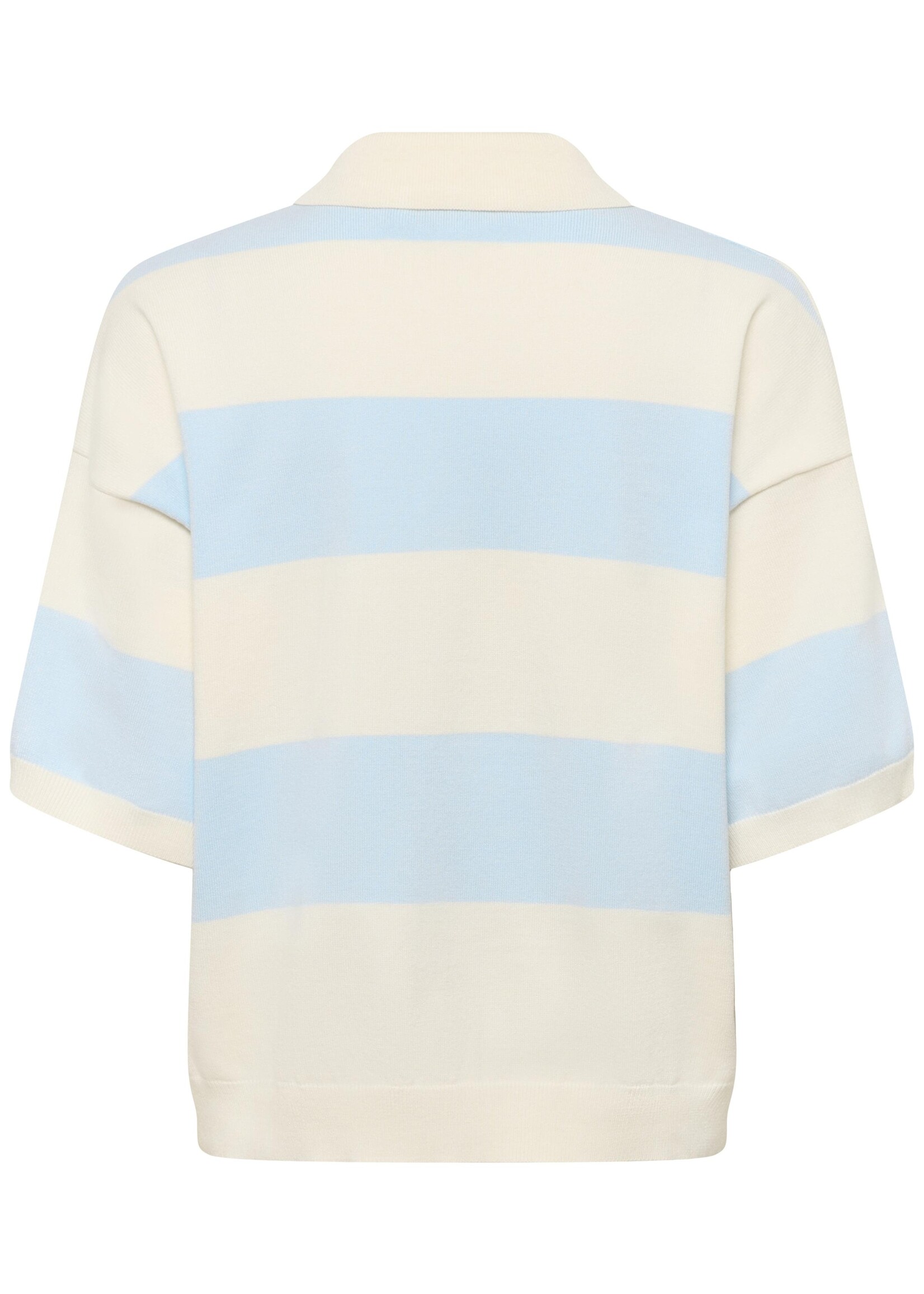Gestuz GZmaia ss polo pullover - Blue Finch Striped